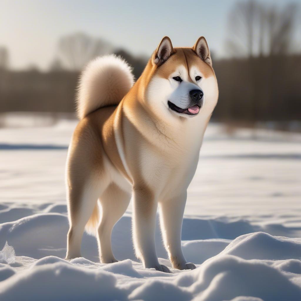 Akita Inu trung thành và dũng cảm