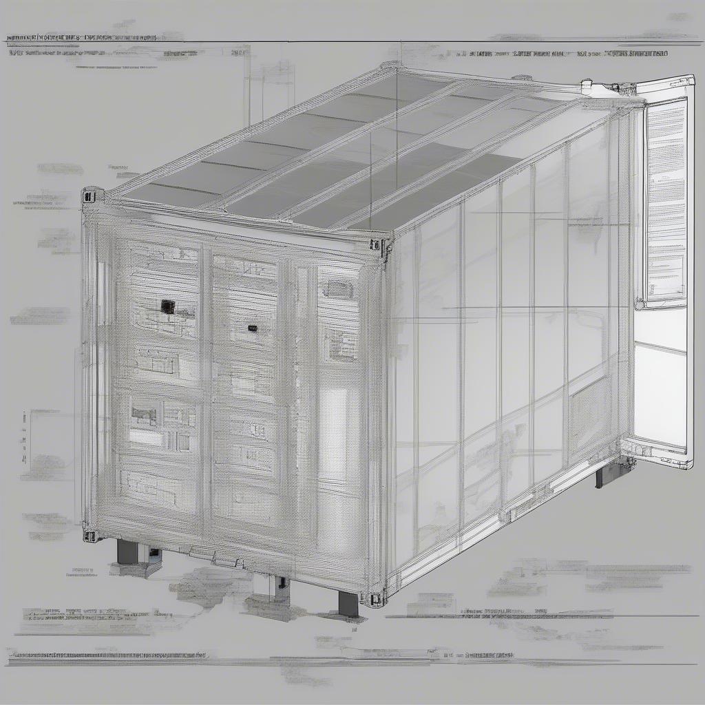 Bản vẽ CAD container Refrigerated