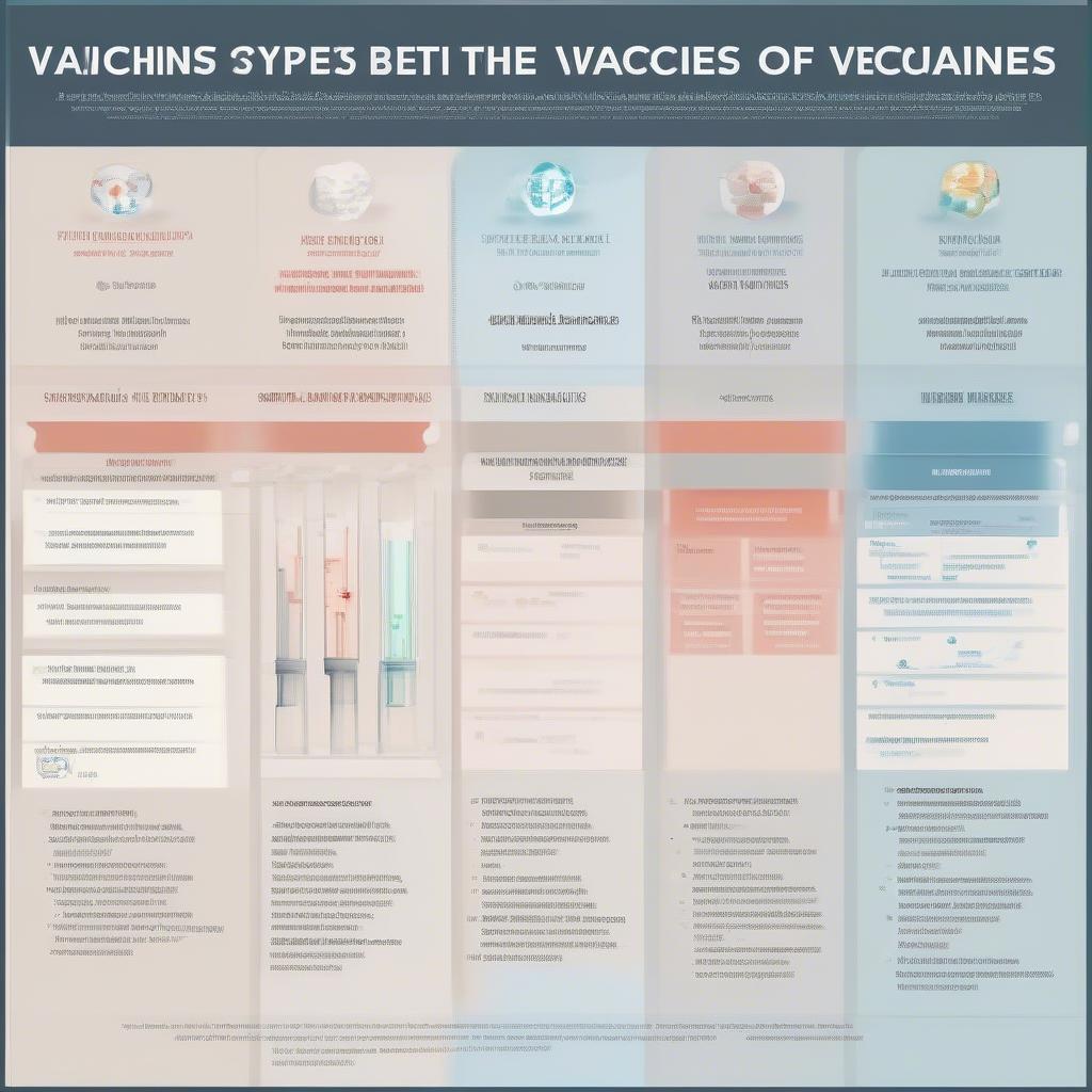 Bảng so sánh các loại vaccine phổ biến