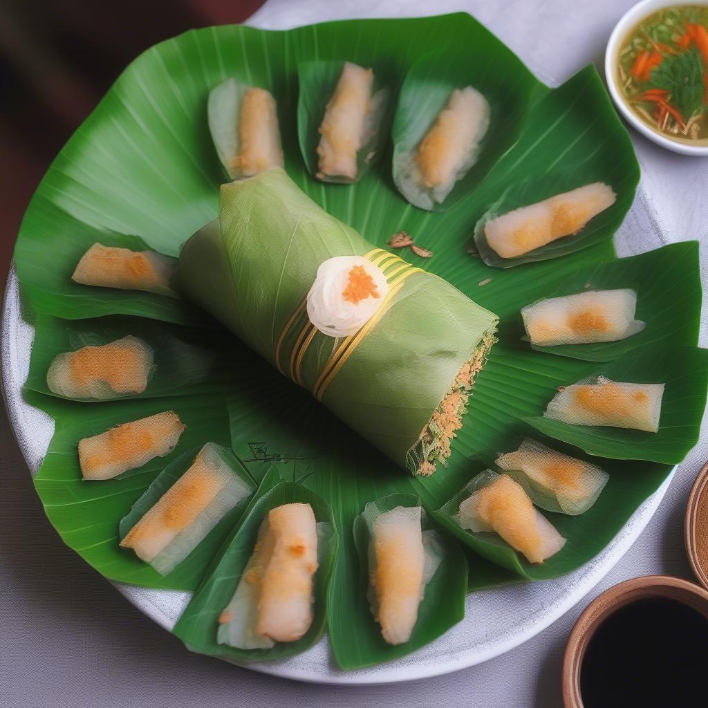 Bánh cốm Hà Nội gói lá sen