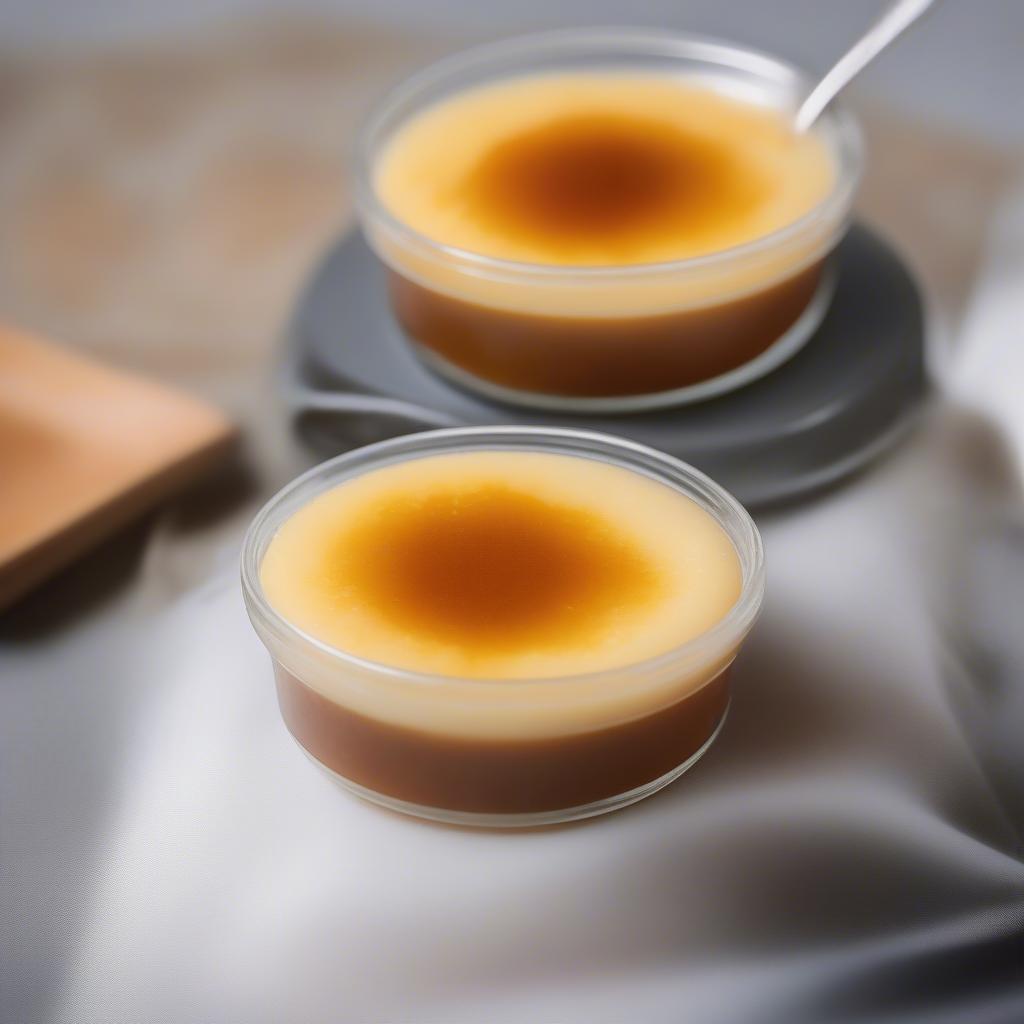 Bánh flan mịn màng, thơm ngậy làm từ tinh bột sắn