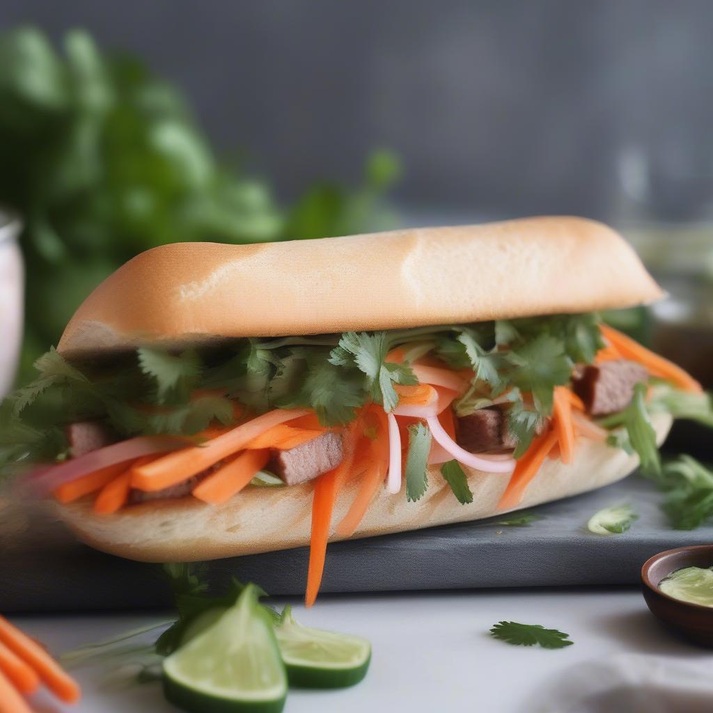 Bánh mì pate chả lụa