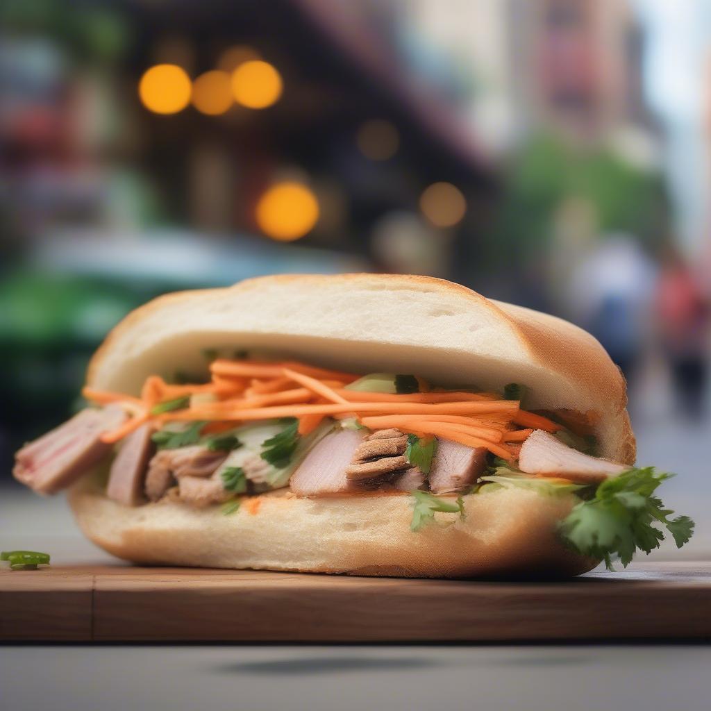 Bánh mì thịt nướng thơm ngon hấp dẫn