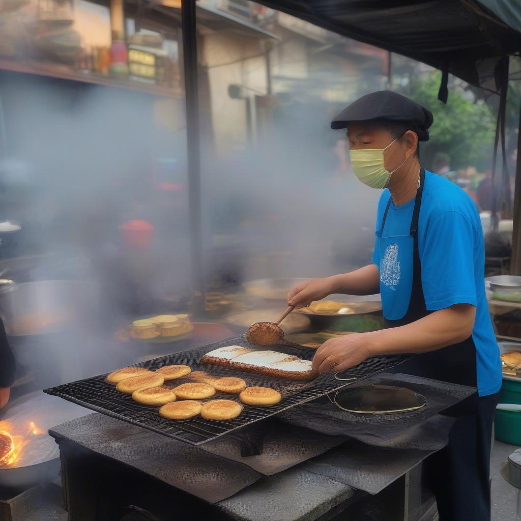 Bánh thèo lèo nướng