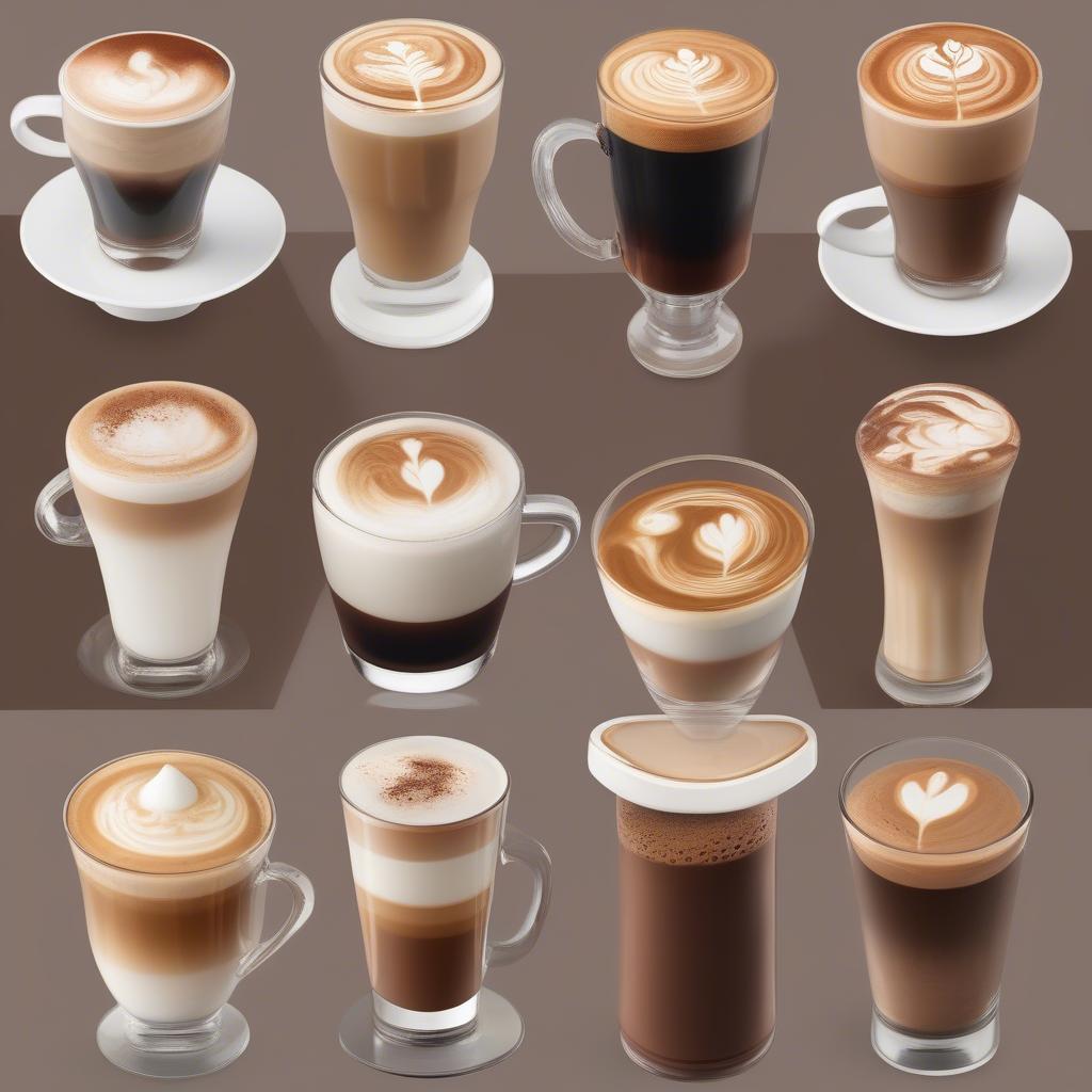 Biến Tấu Espresso Sáng Tạo: Americano, Macchiato, Cappuccino, Latte và Mocha