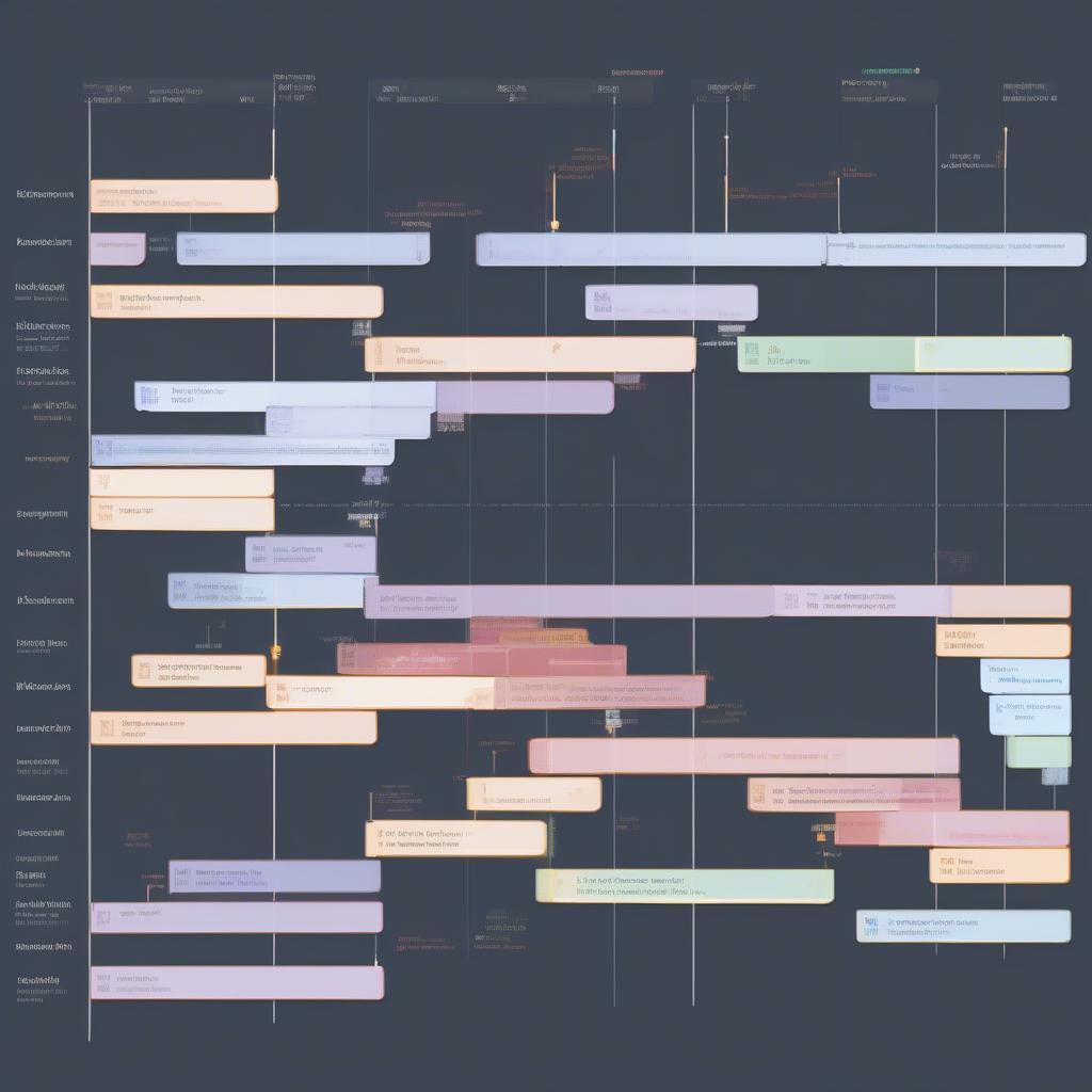 Biểu đồ Gantt cho quản lý dự án