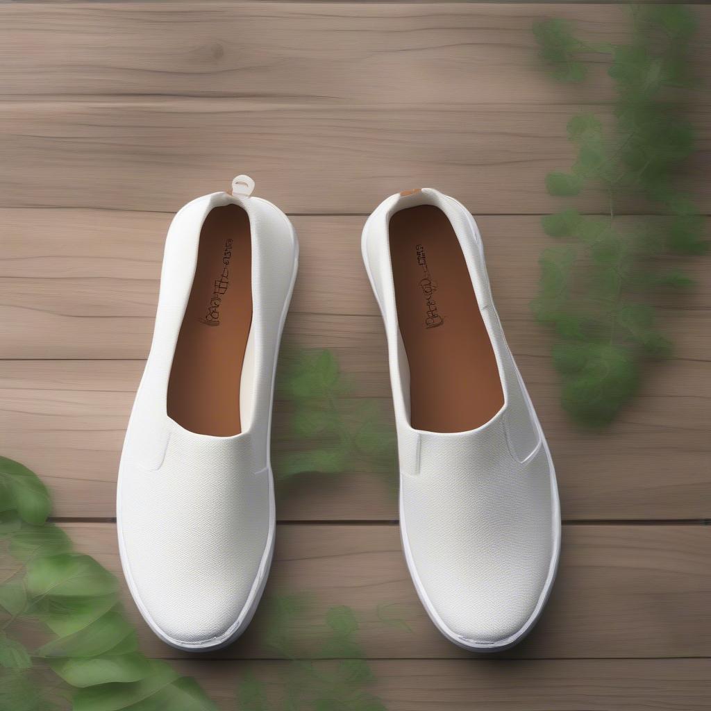 Giày Bitis Slip-on Trắng