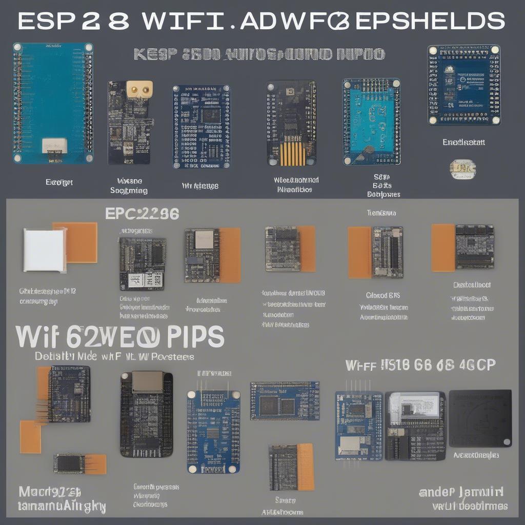 Các loại board Arduino ESP8266 WiFi Shield