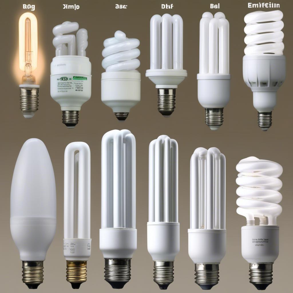 Bóng đèn Compact Fluorescent và LED