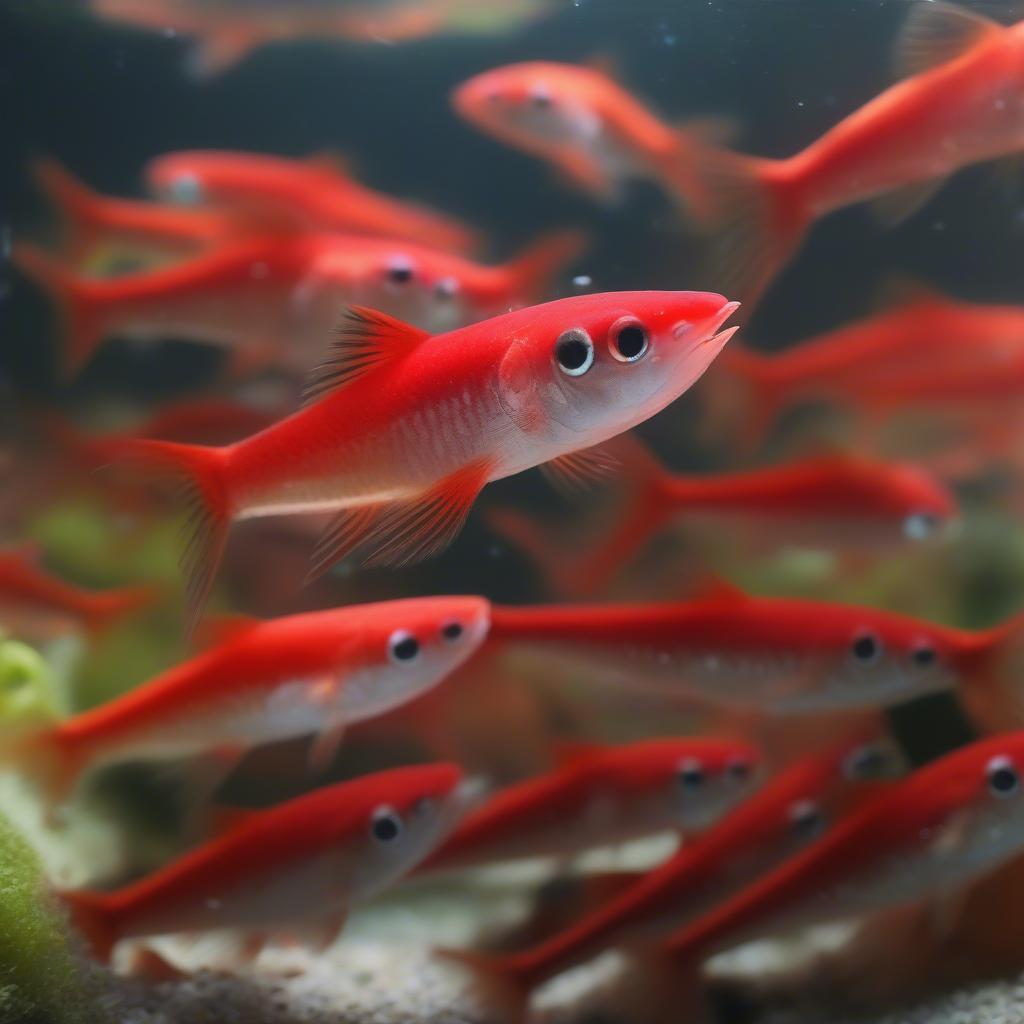 Cá Galaxy Rasbora Sống Chung Với Tép