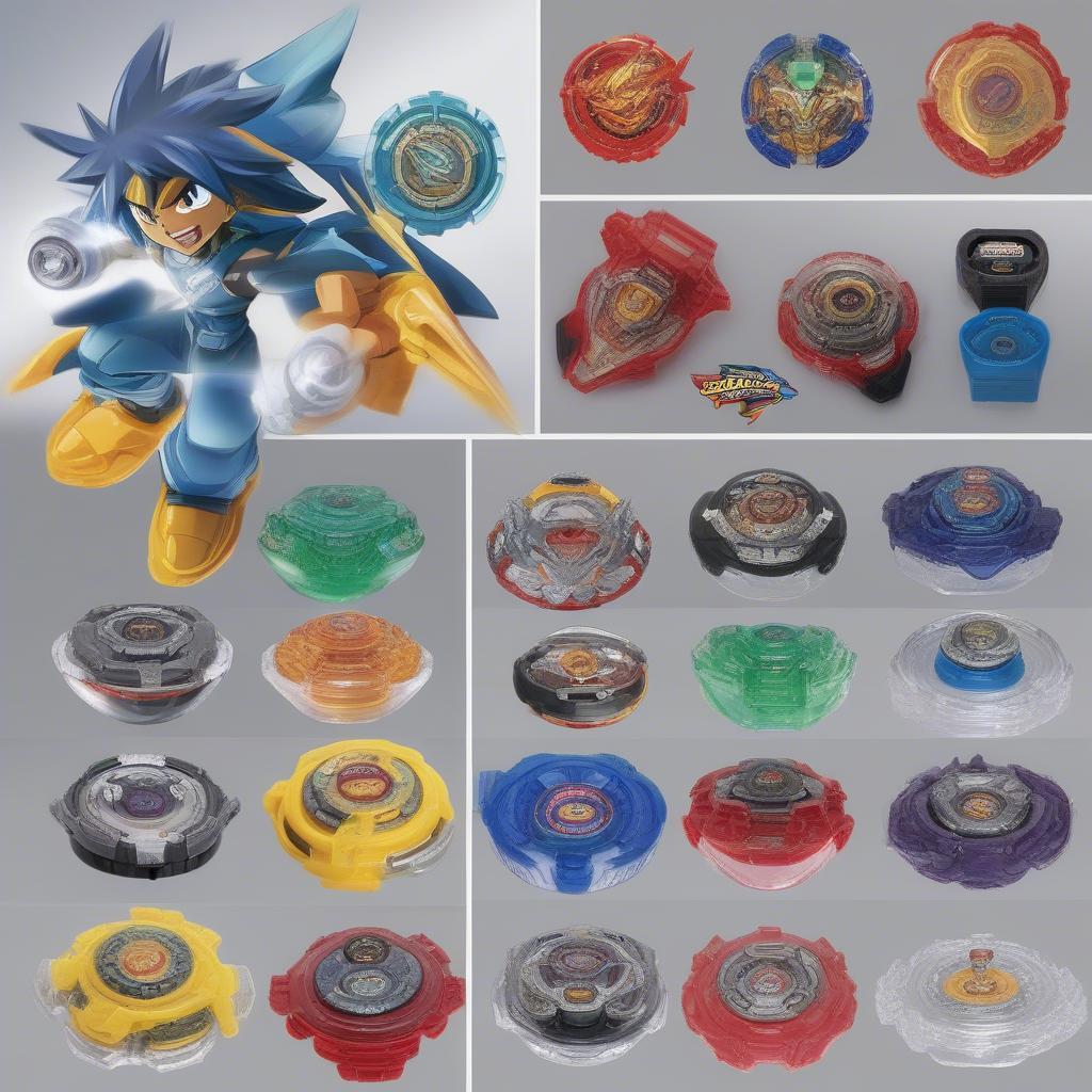 Các dòng Beyblade nổi bật như Burst, Metal Saga và Plastic Generation