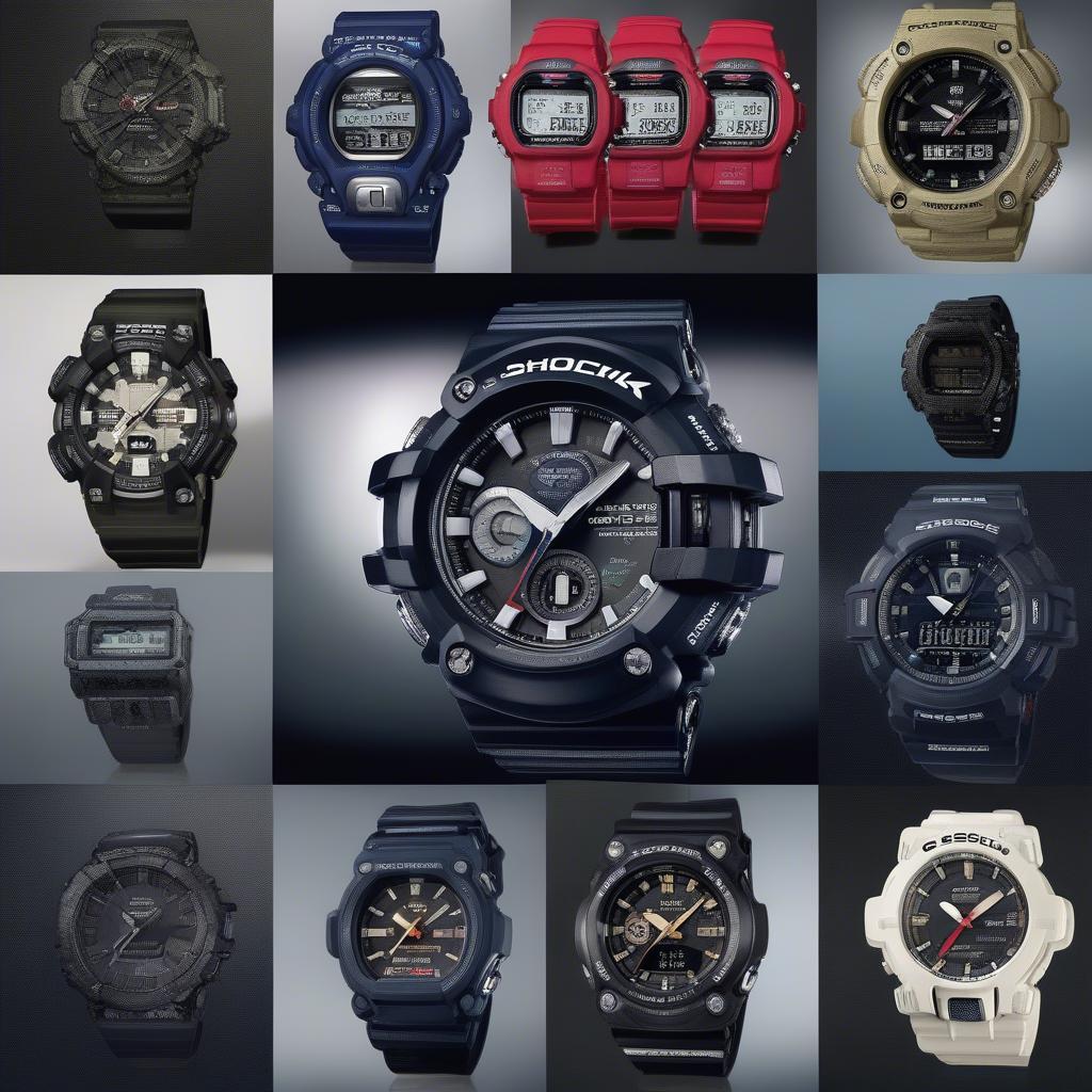 Các dòng G-Shock phổ biến