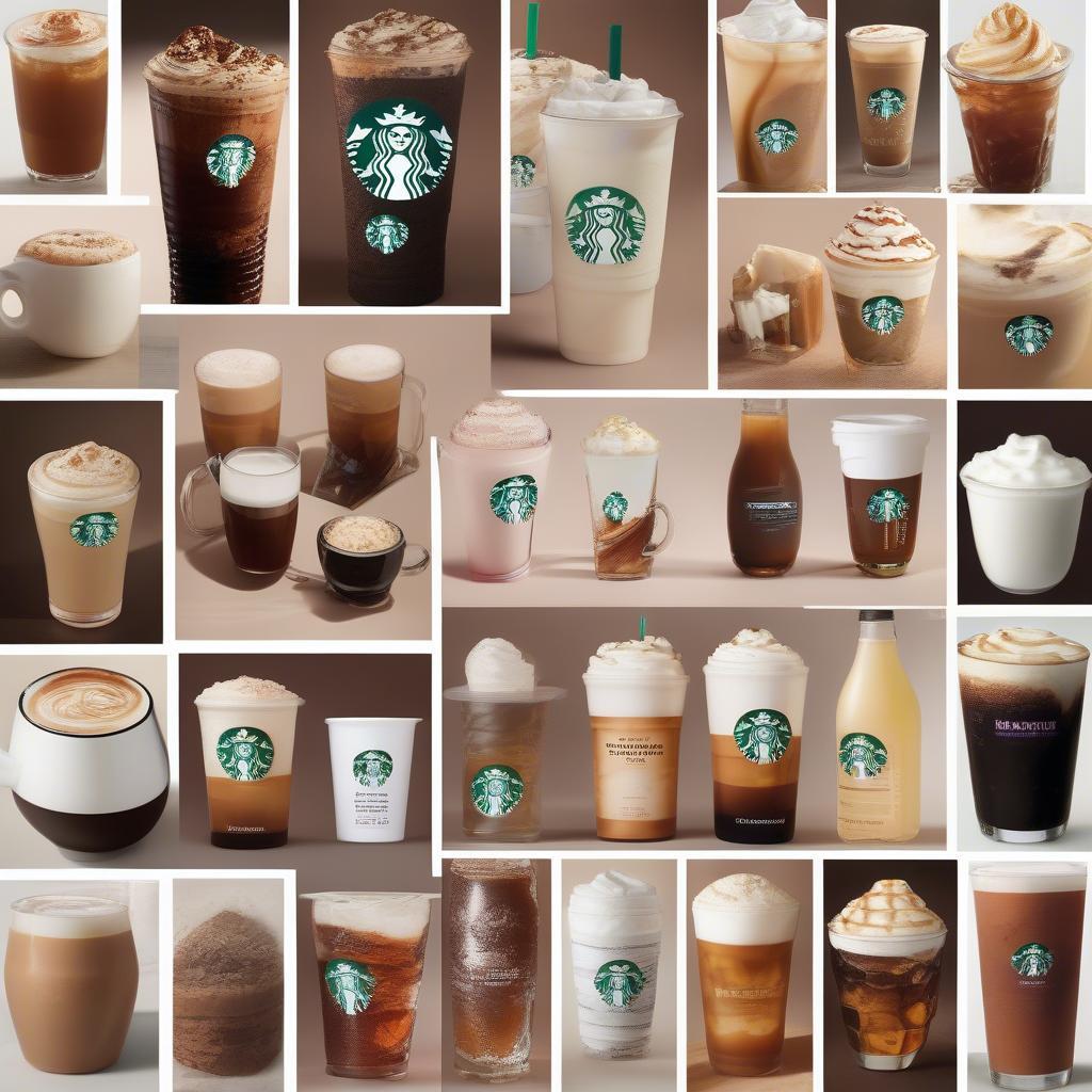 Các loại cà phê Starbucks đa dạng và phong phú