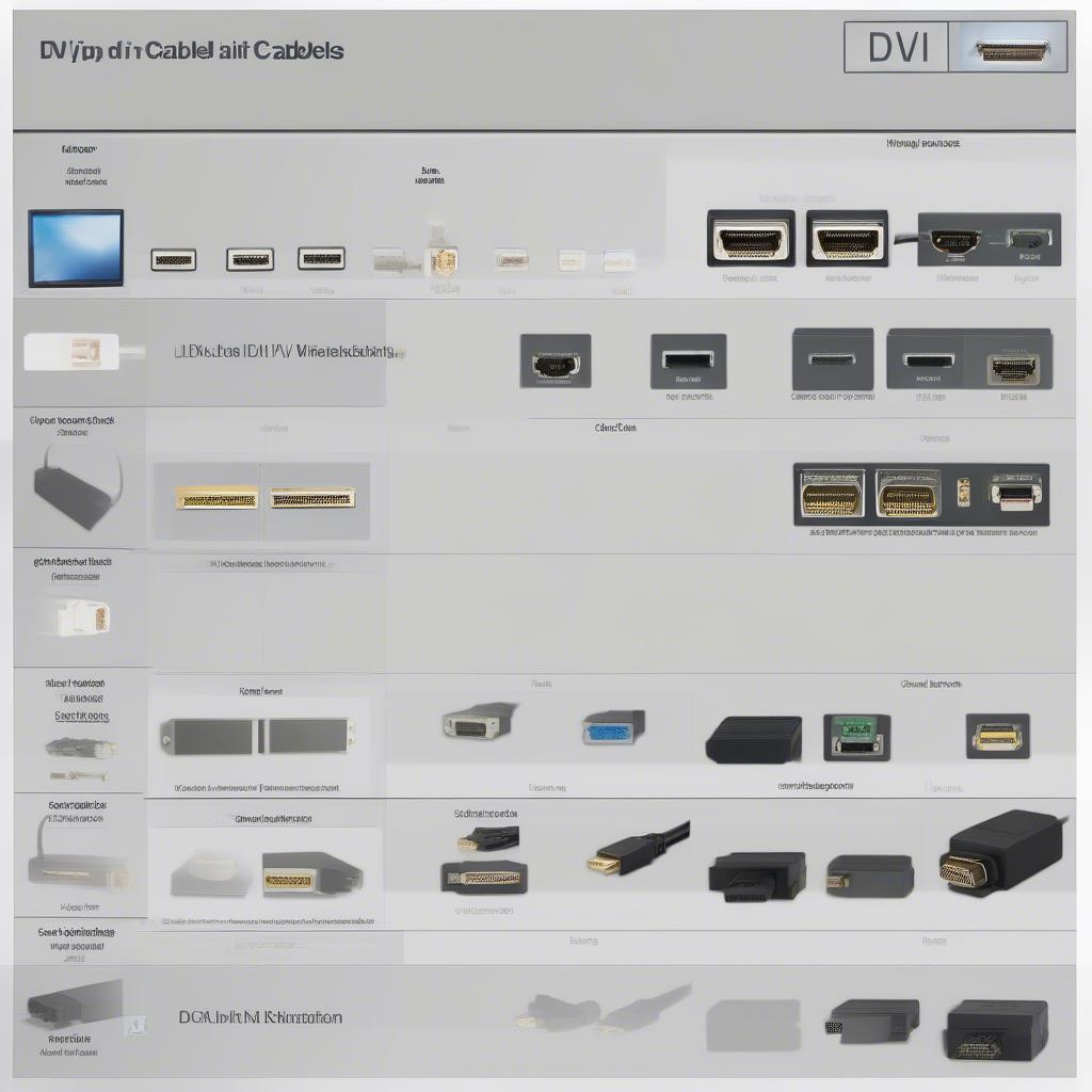 Các loại cáp DVI