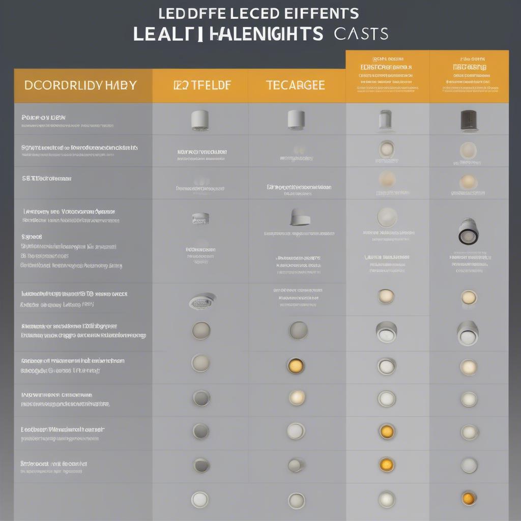 So sánh downlight LED và Halogen