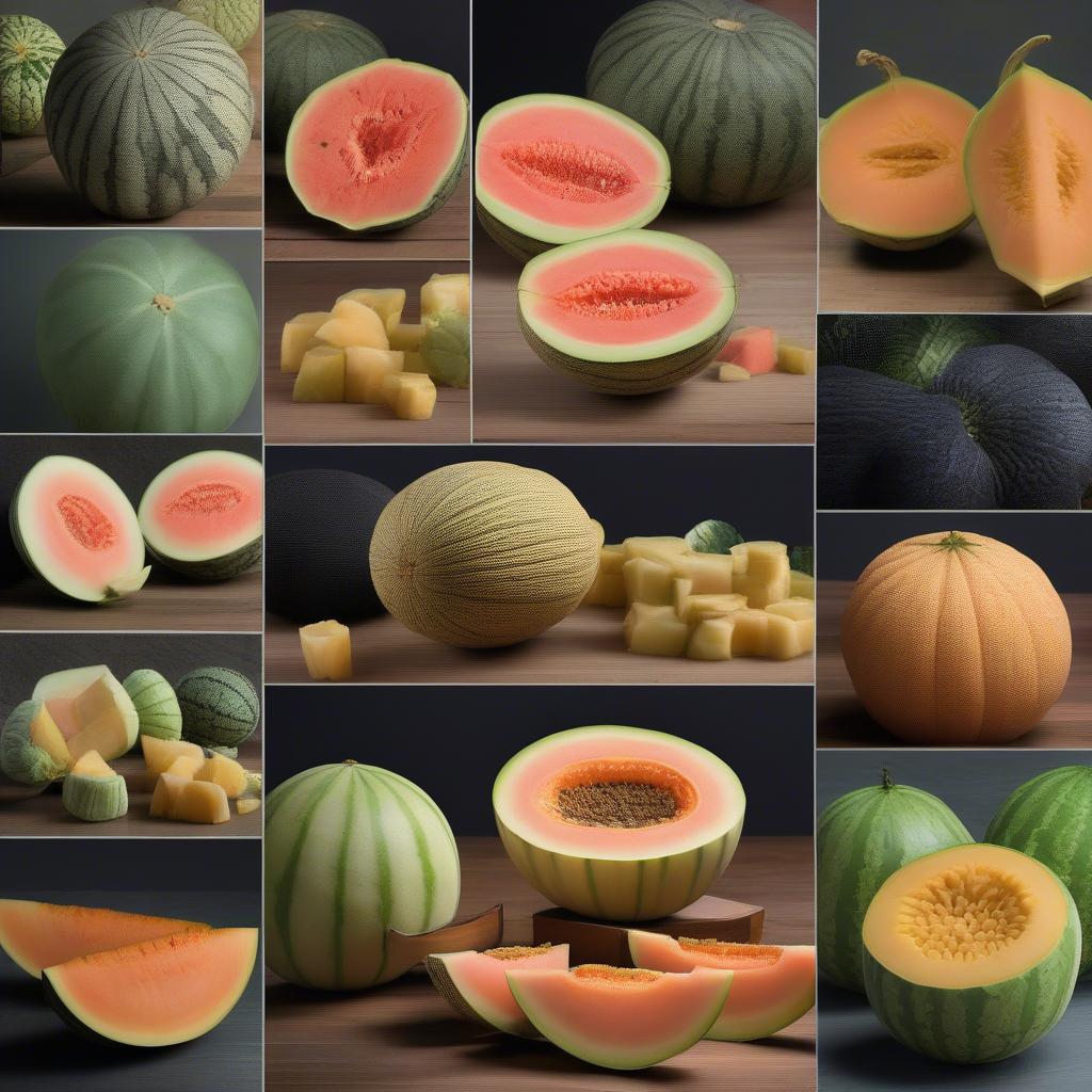 Different types of melons