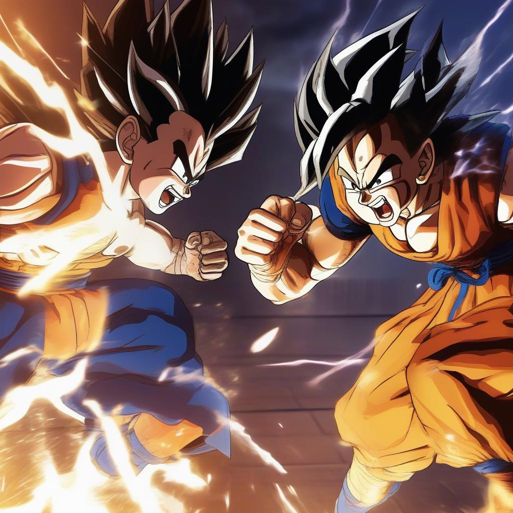 Các nhân vật Dragon Ball đối đầu nhau trong một tựa game đối kháng