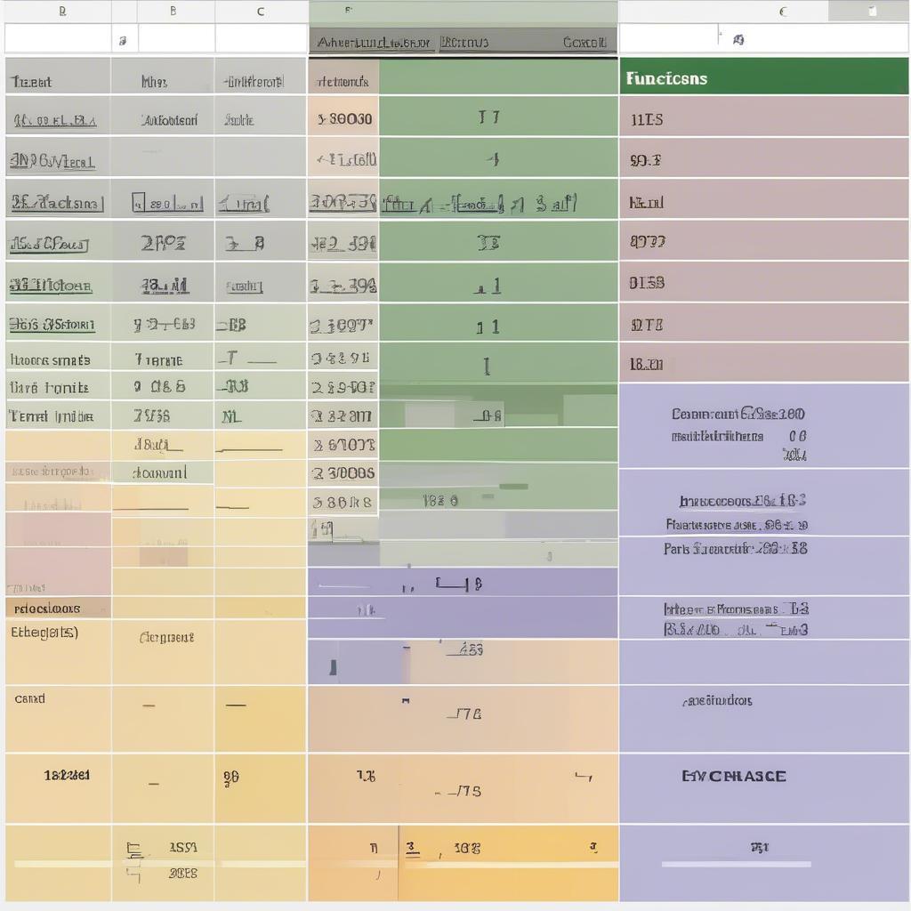 Các loại hàm cơ bản trong Excel