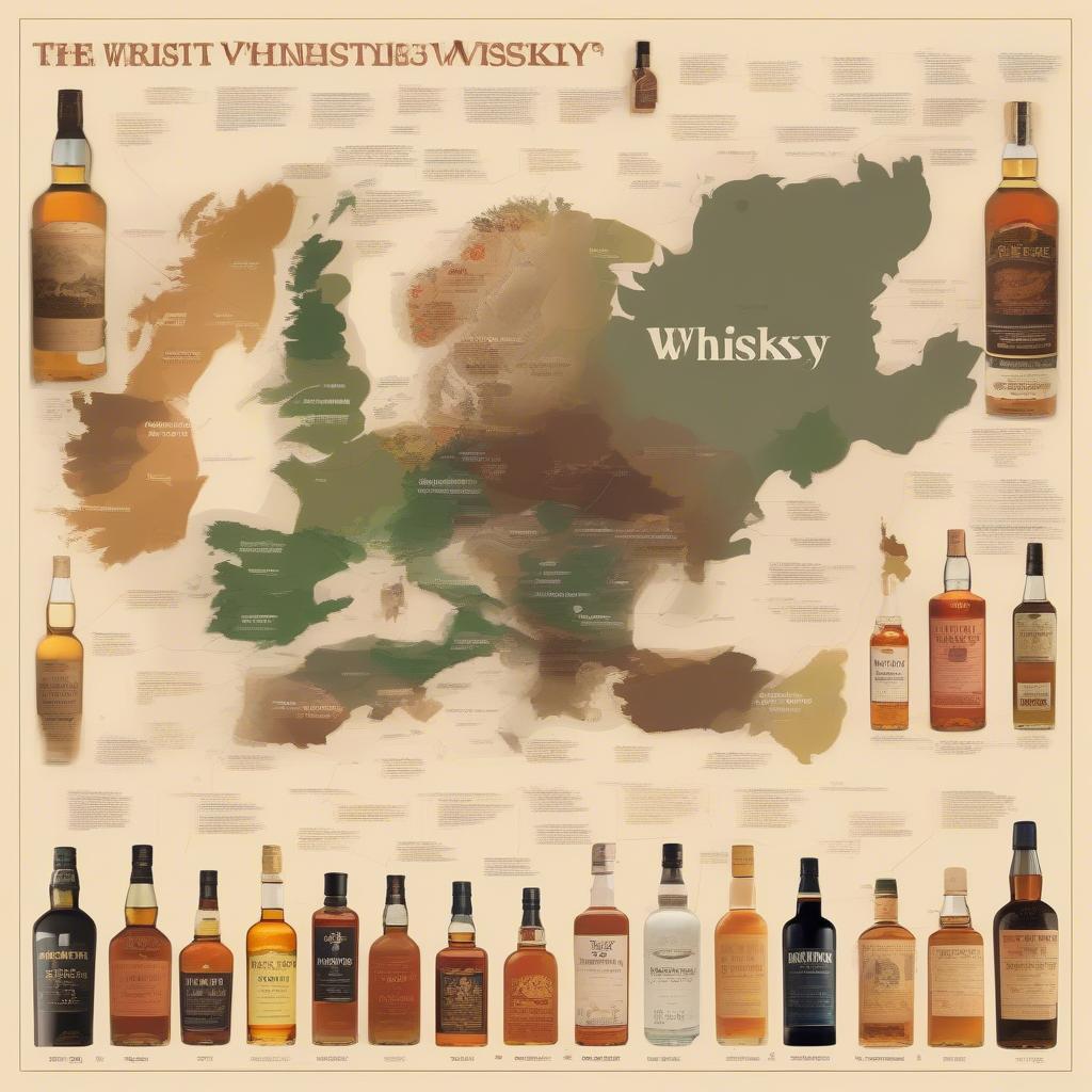 Phân loại các loại rượu whisky theo vùng sản xuất