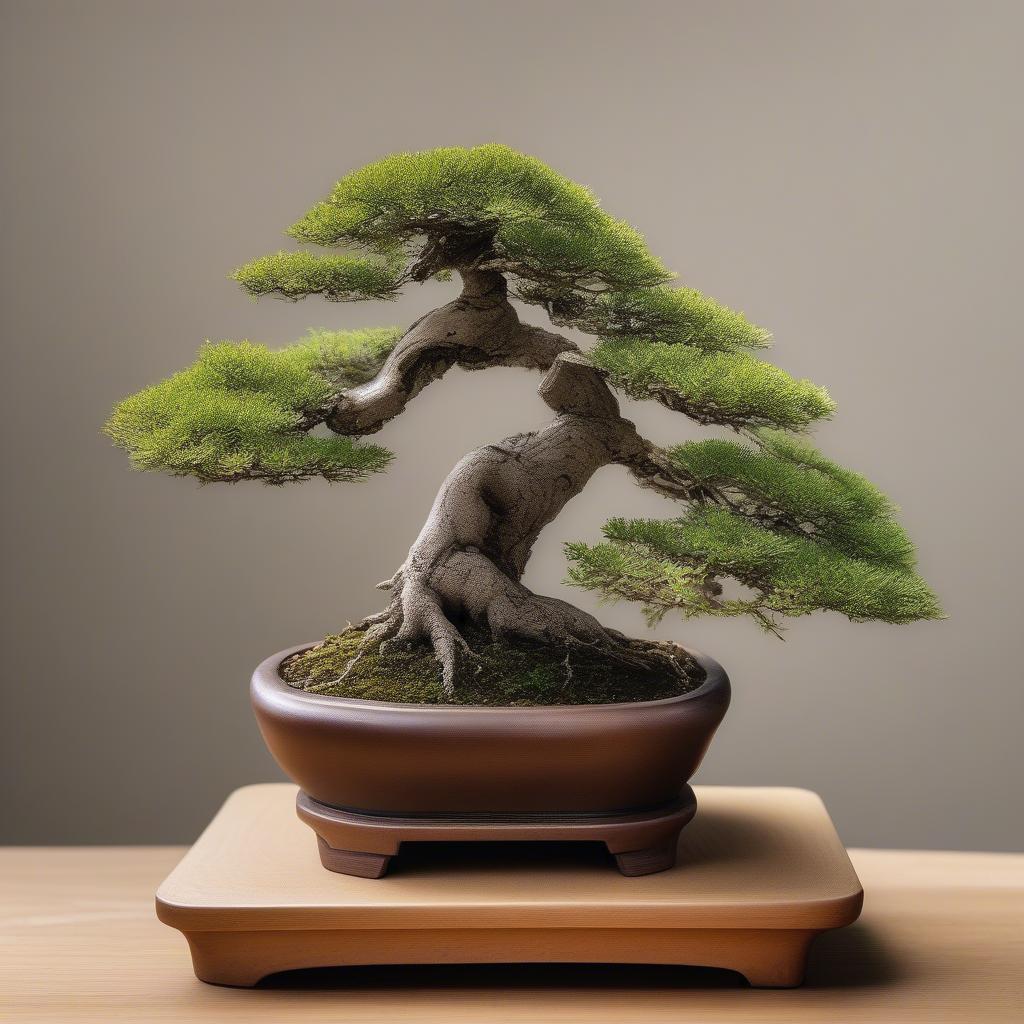 Cây bonsai tí hon nghệ thuật