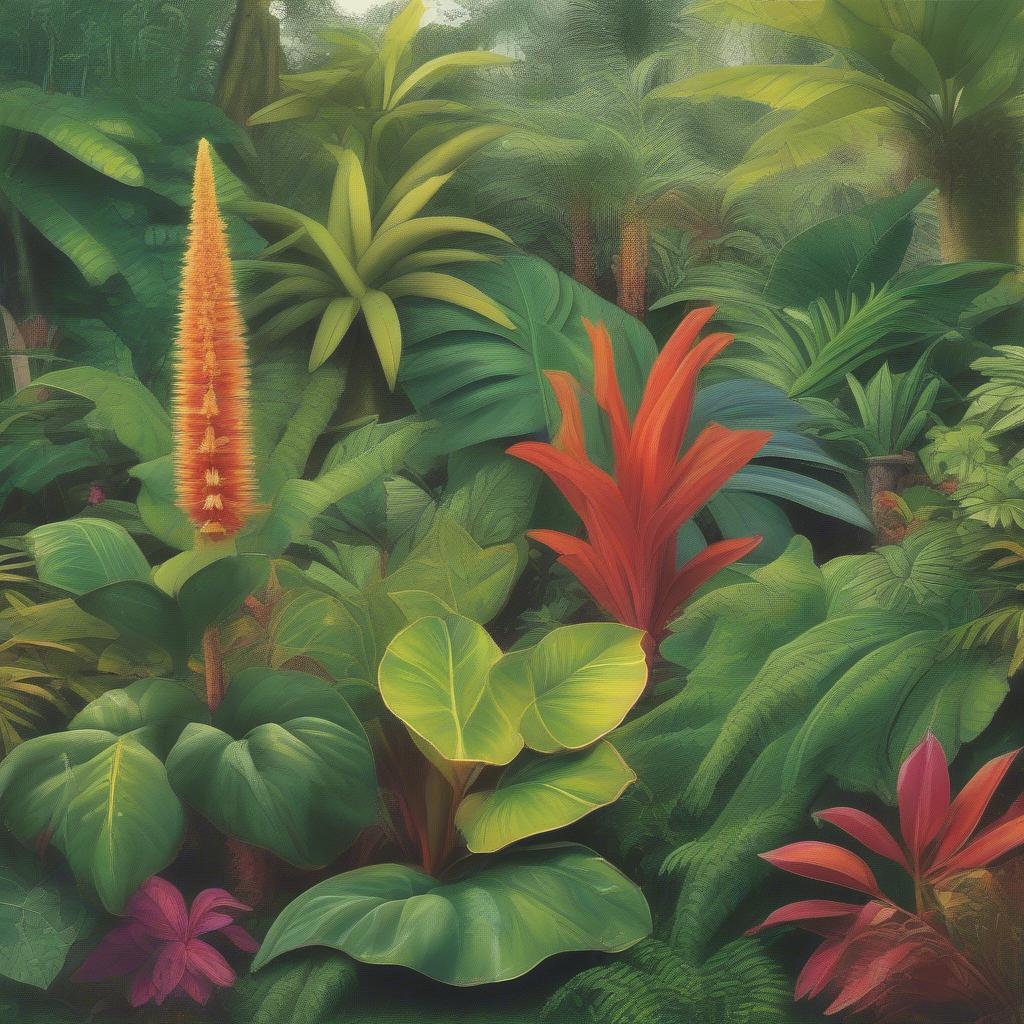 Tropical Aroid Plants