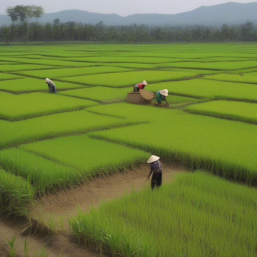 Hình ảnh minh họa cây lúa và ngô