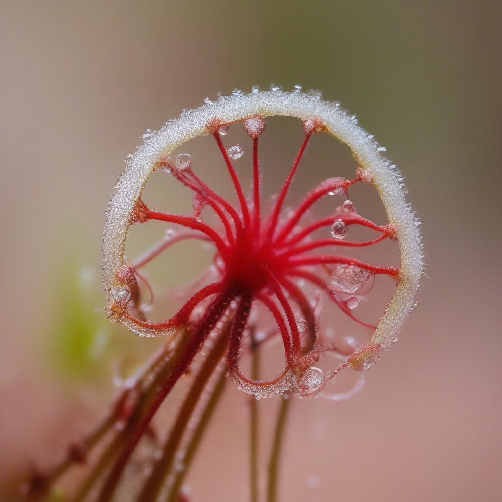 Sundew Trapping an Insect