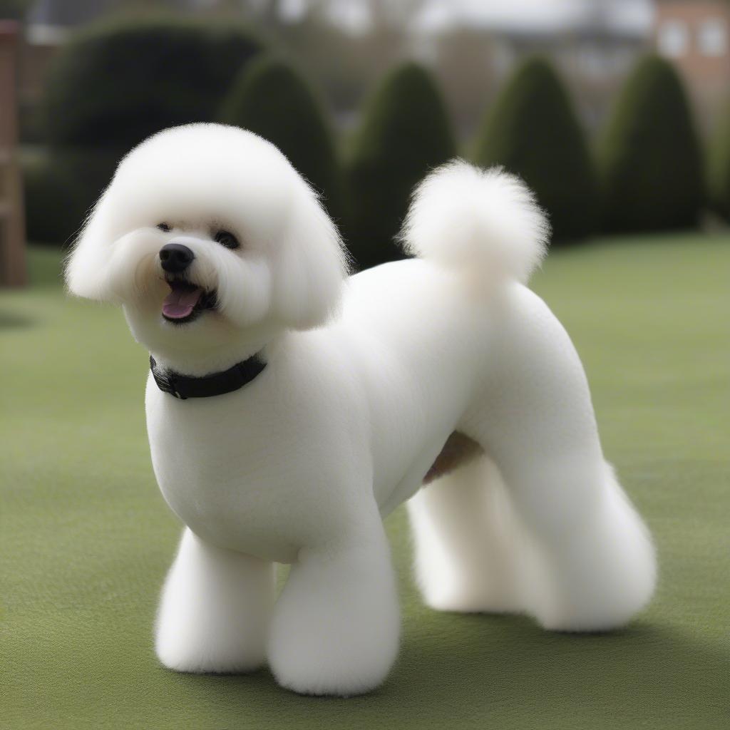 Chó Bichon Frise trắng muốt không rụng lông