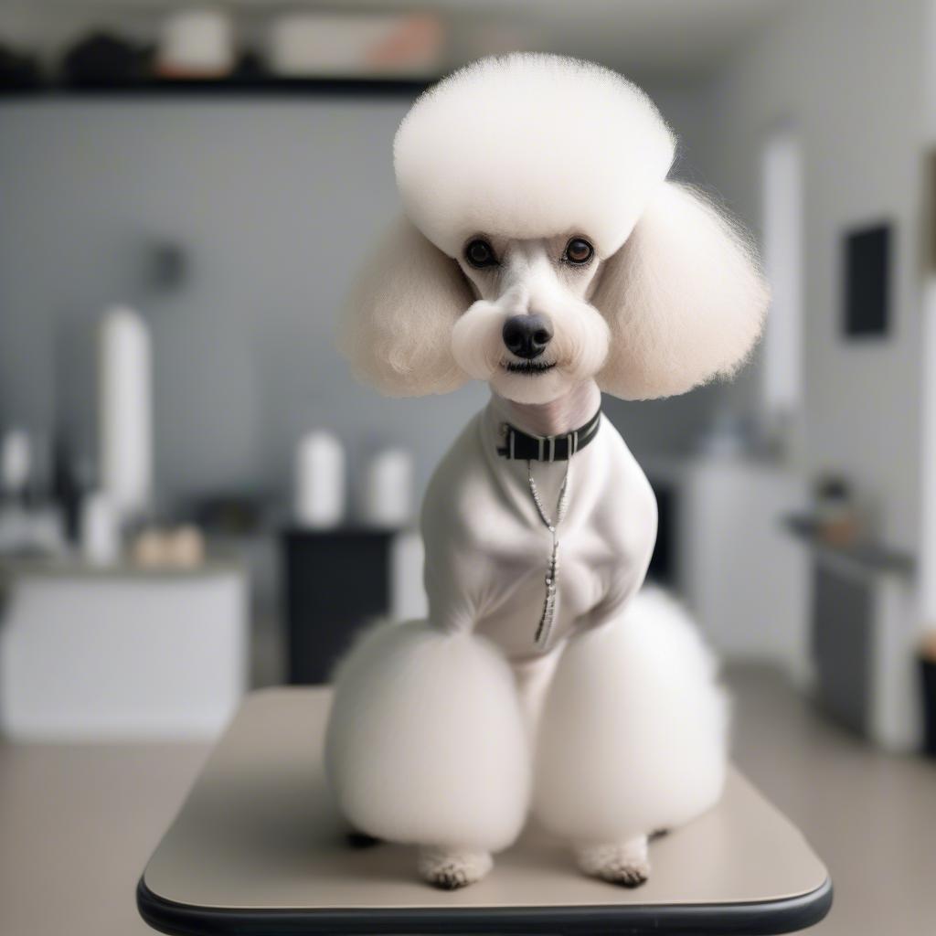 Chó Poodle được cắt tỉa lông