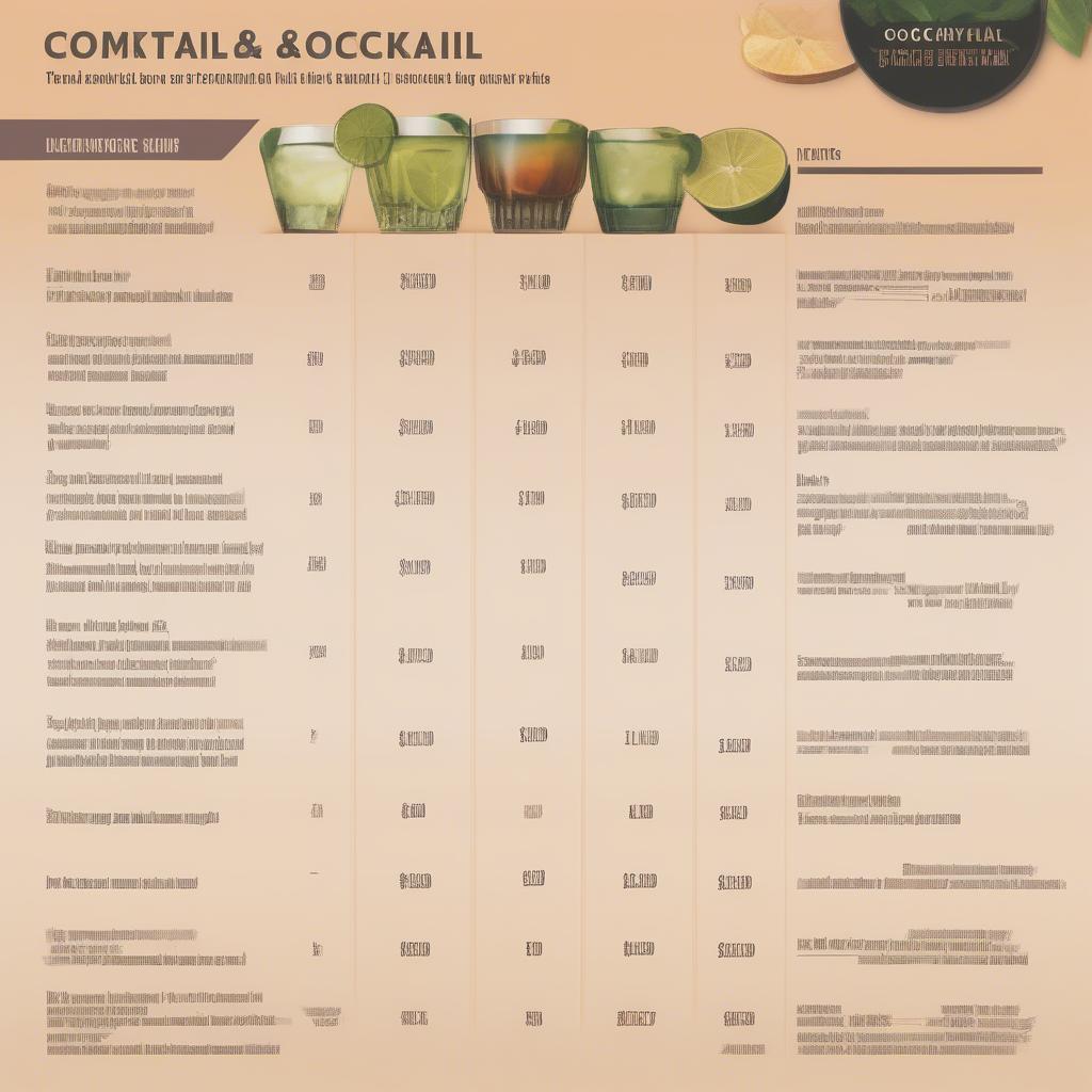 Cocktail Tiệc Ngân Sách