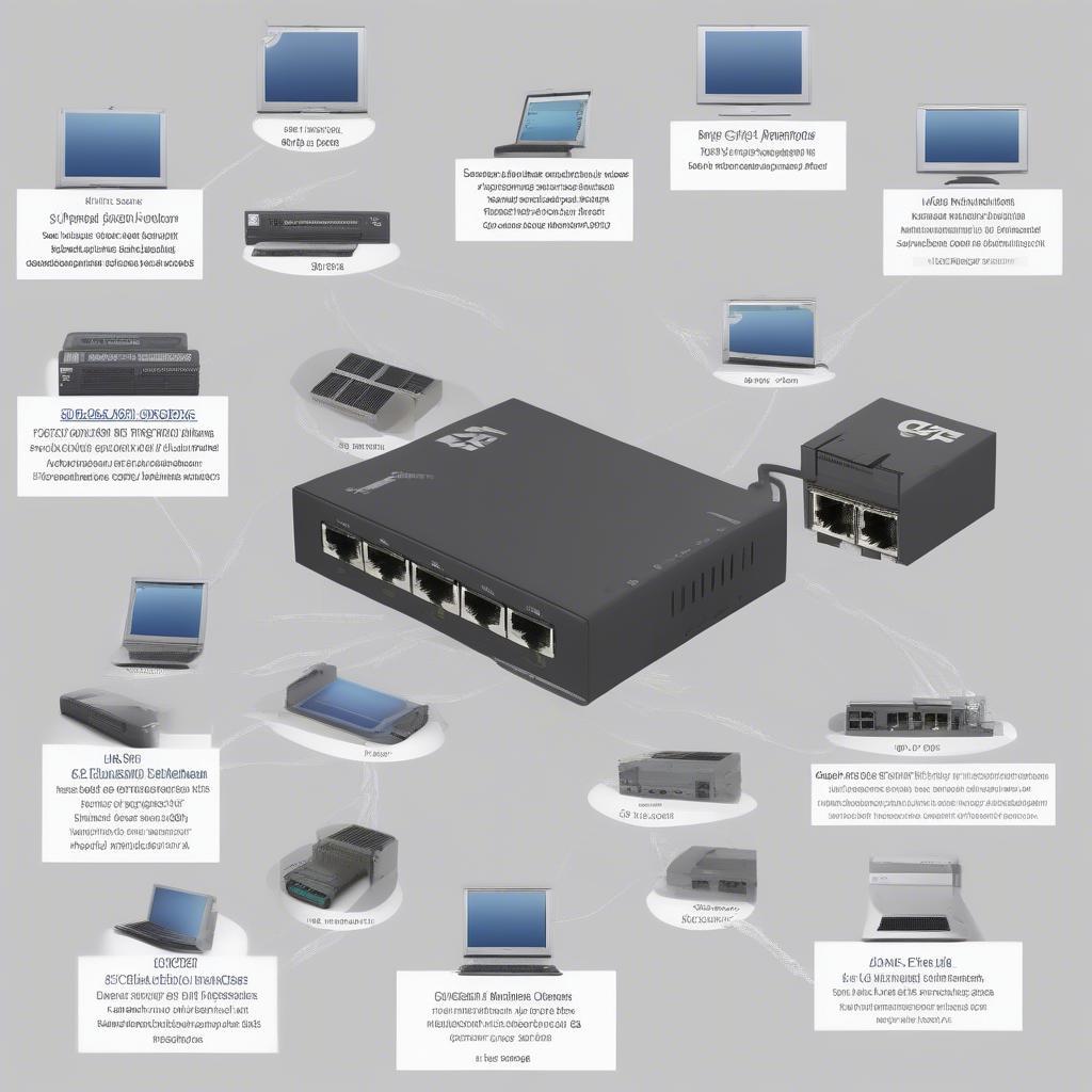 Các loại cổng mạng LAN RJ45, SFP, GBIC và QSFP