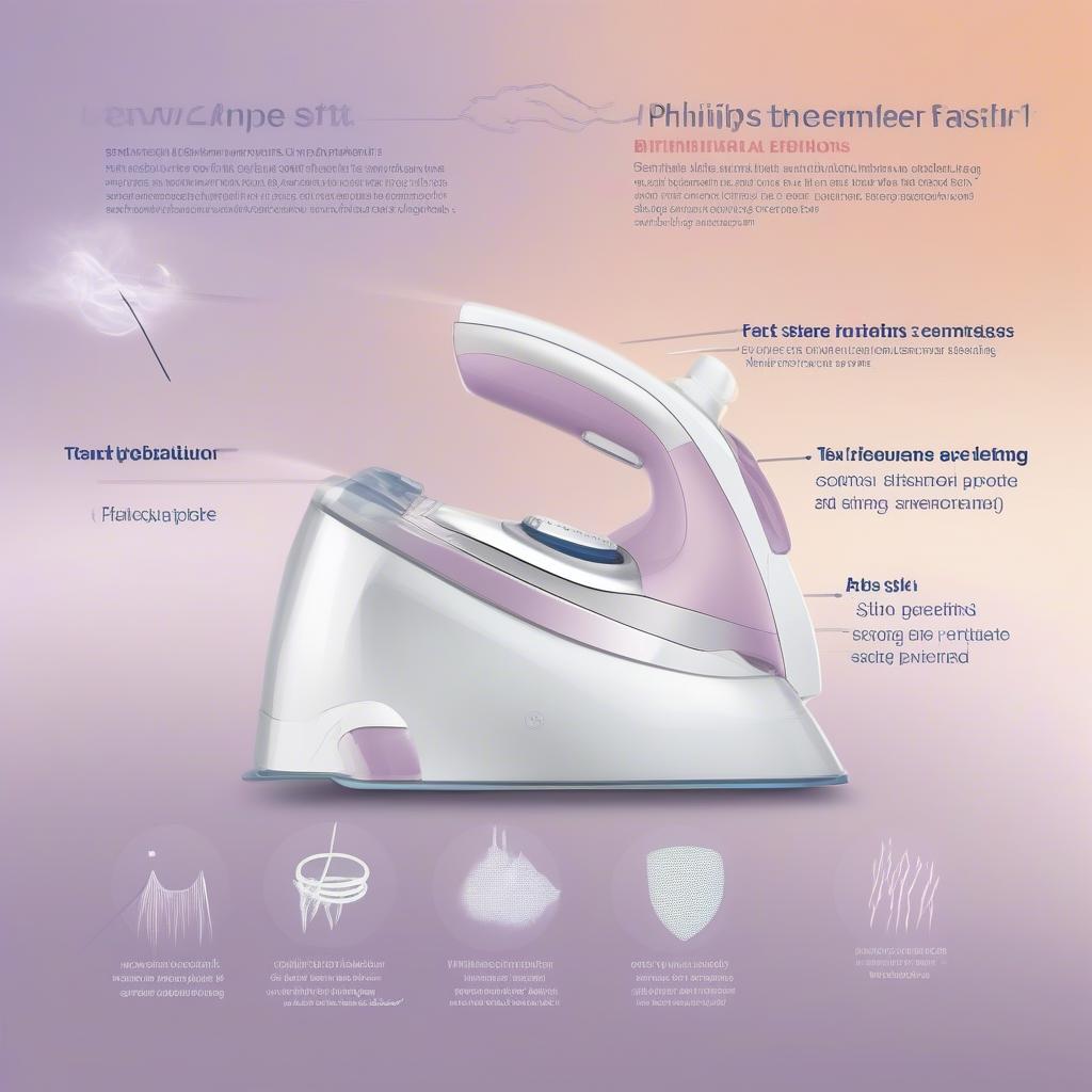 Công nghệ OptimalTEMP bàn ủi Philips