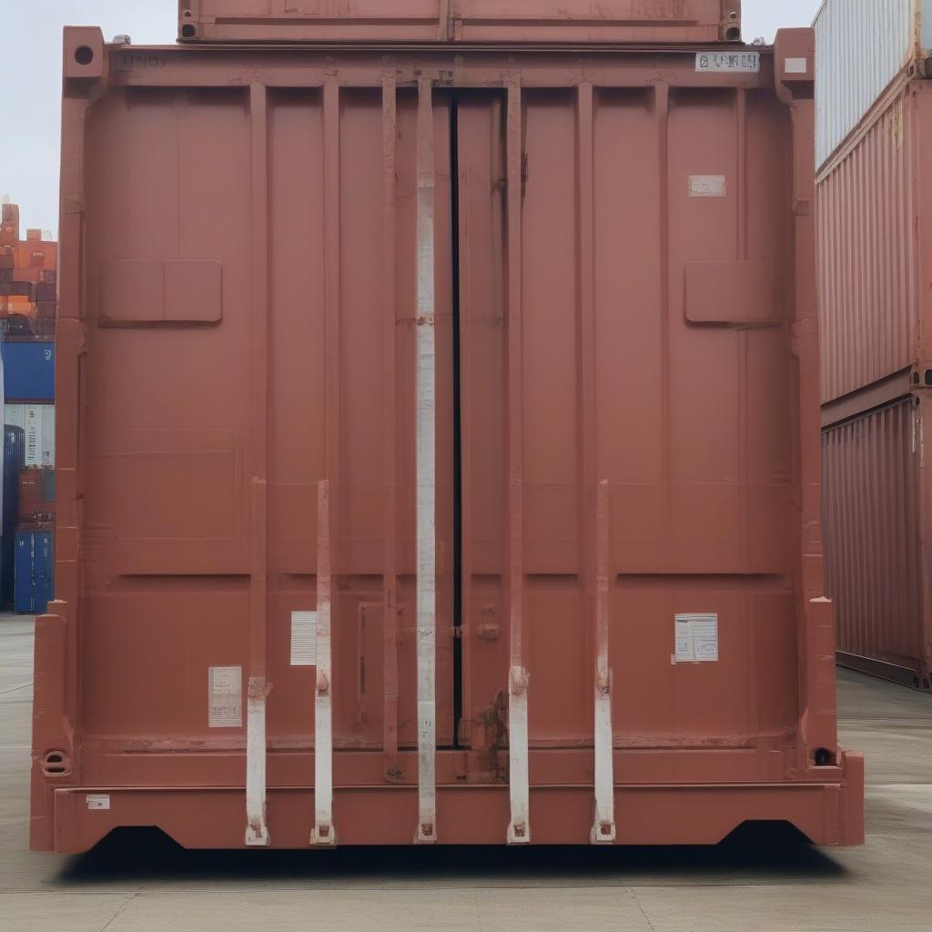 Container Flat Rack Vách Cố Định