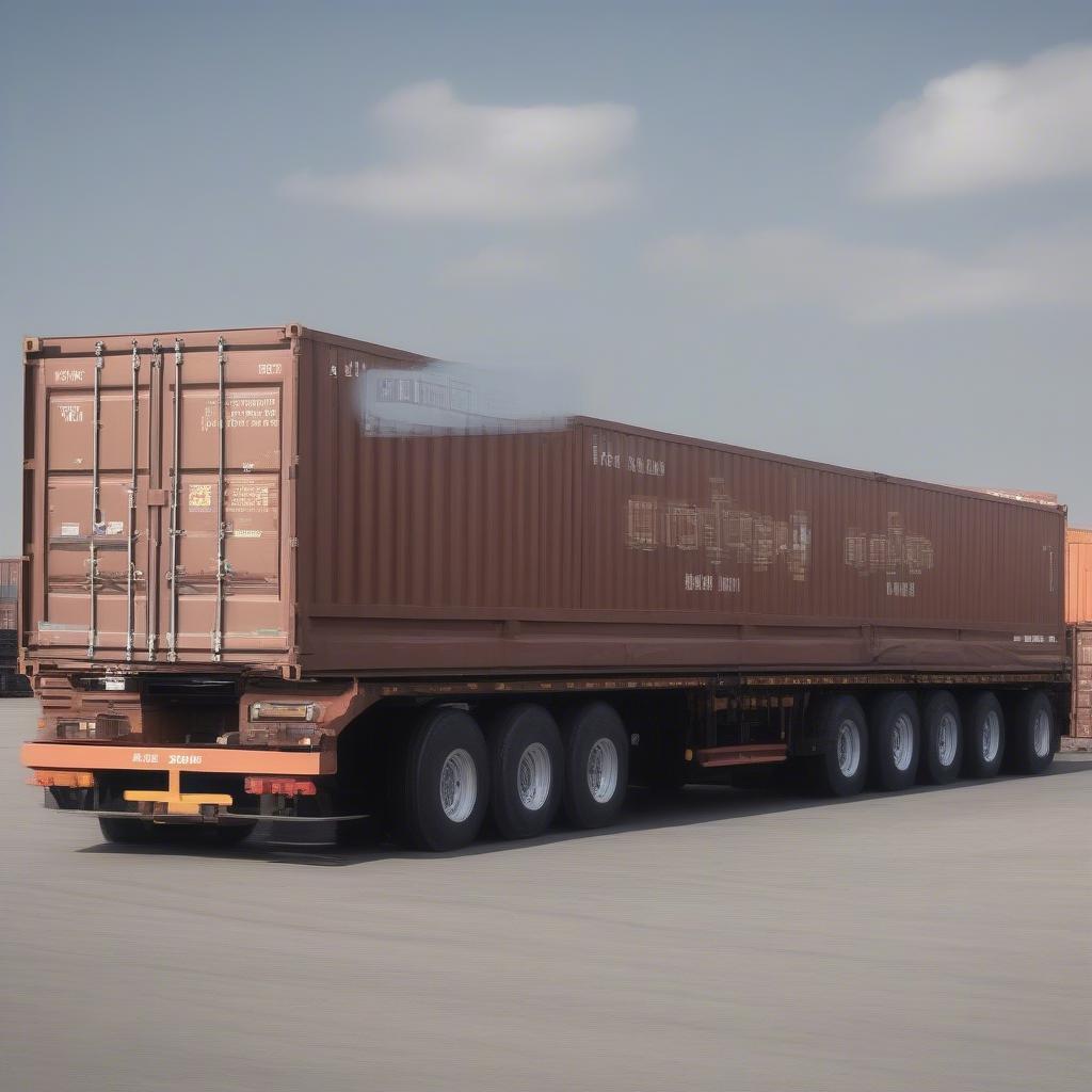 Container flatrack 40 feet chuyên chở hàng hóa nặng