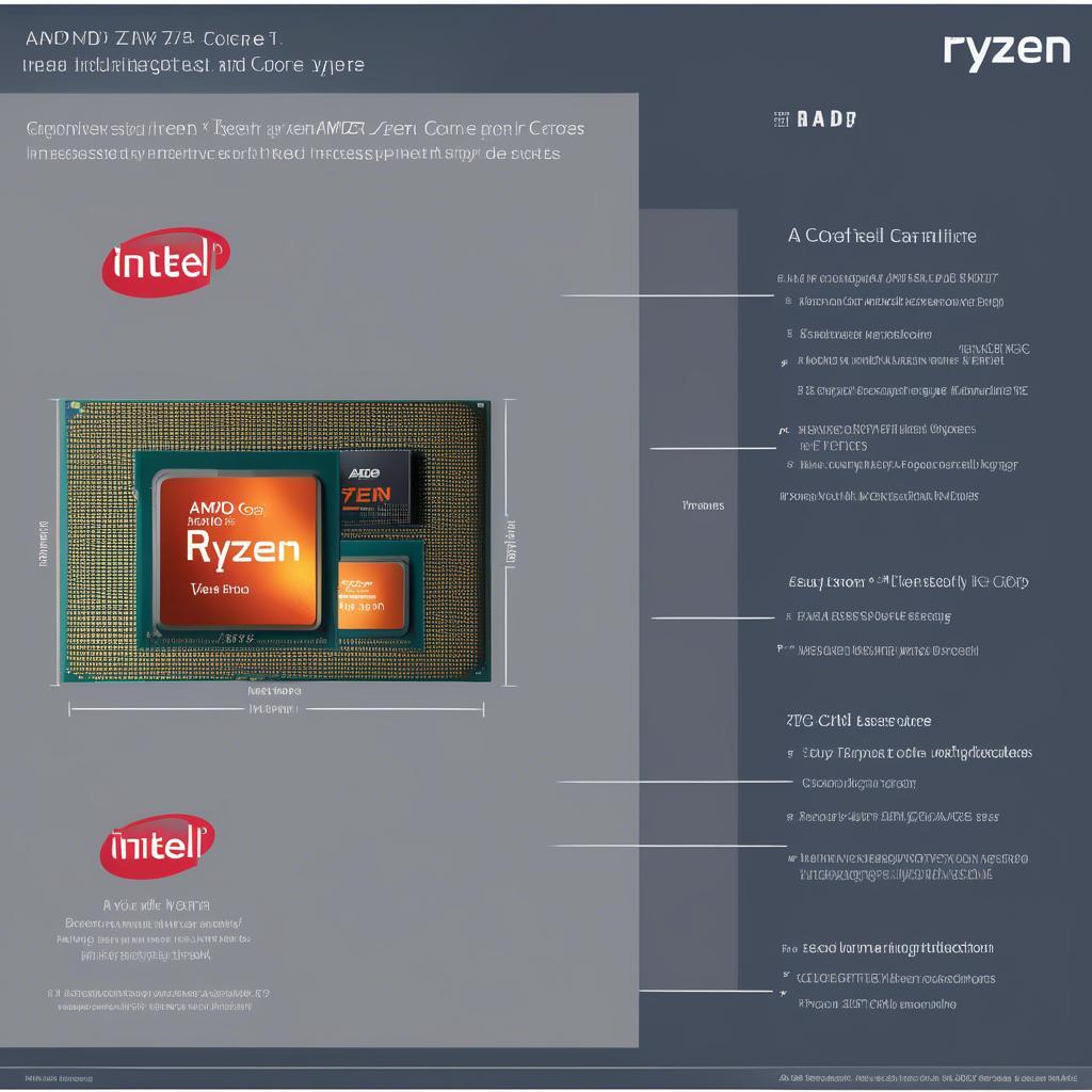 CPU AMD Ryzen và Intel Core