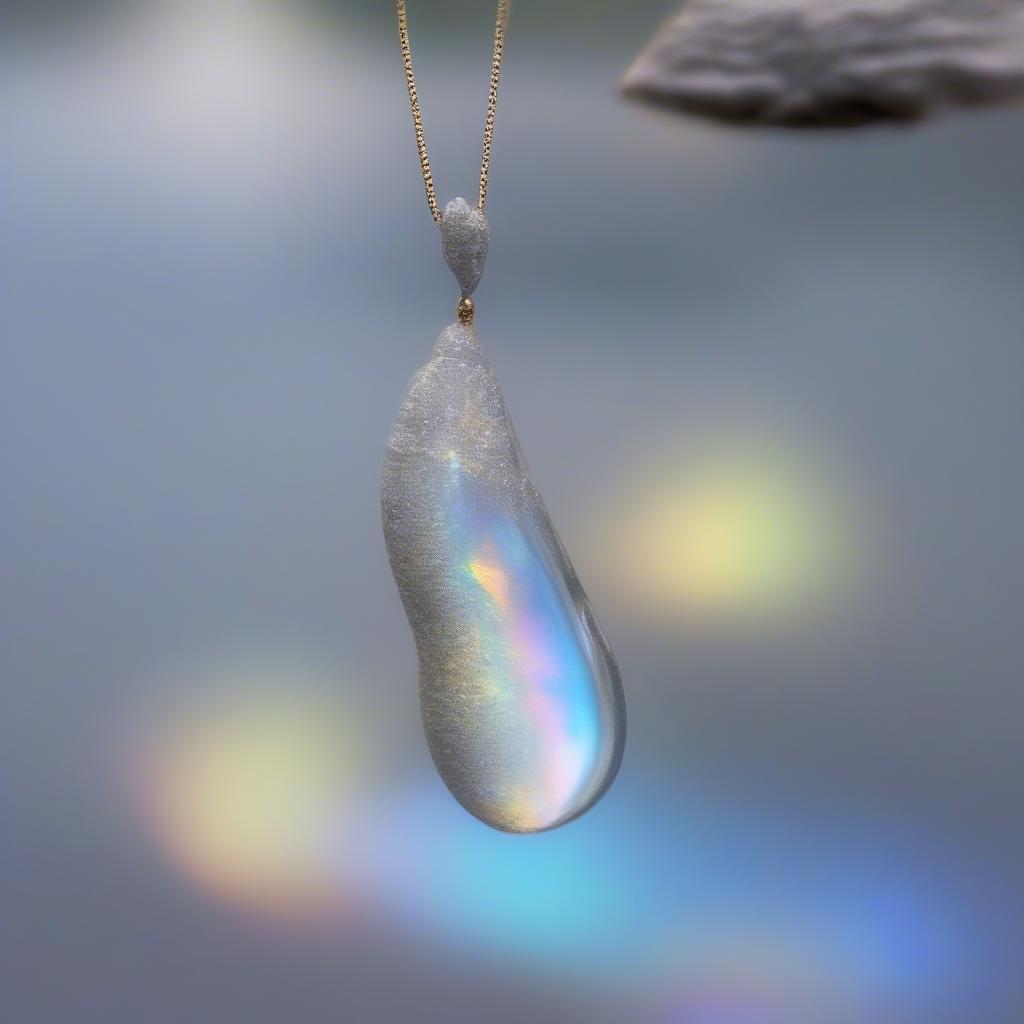 Đá Opal nước trong suốt với ánh sắc nhẹ nhàng