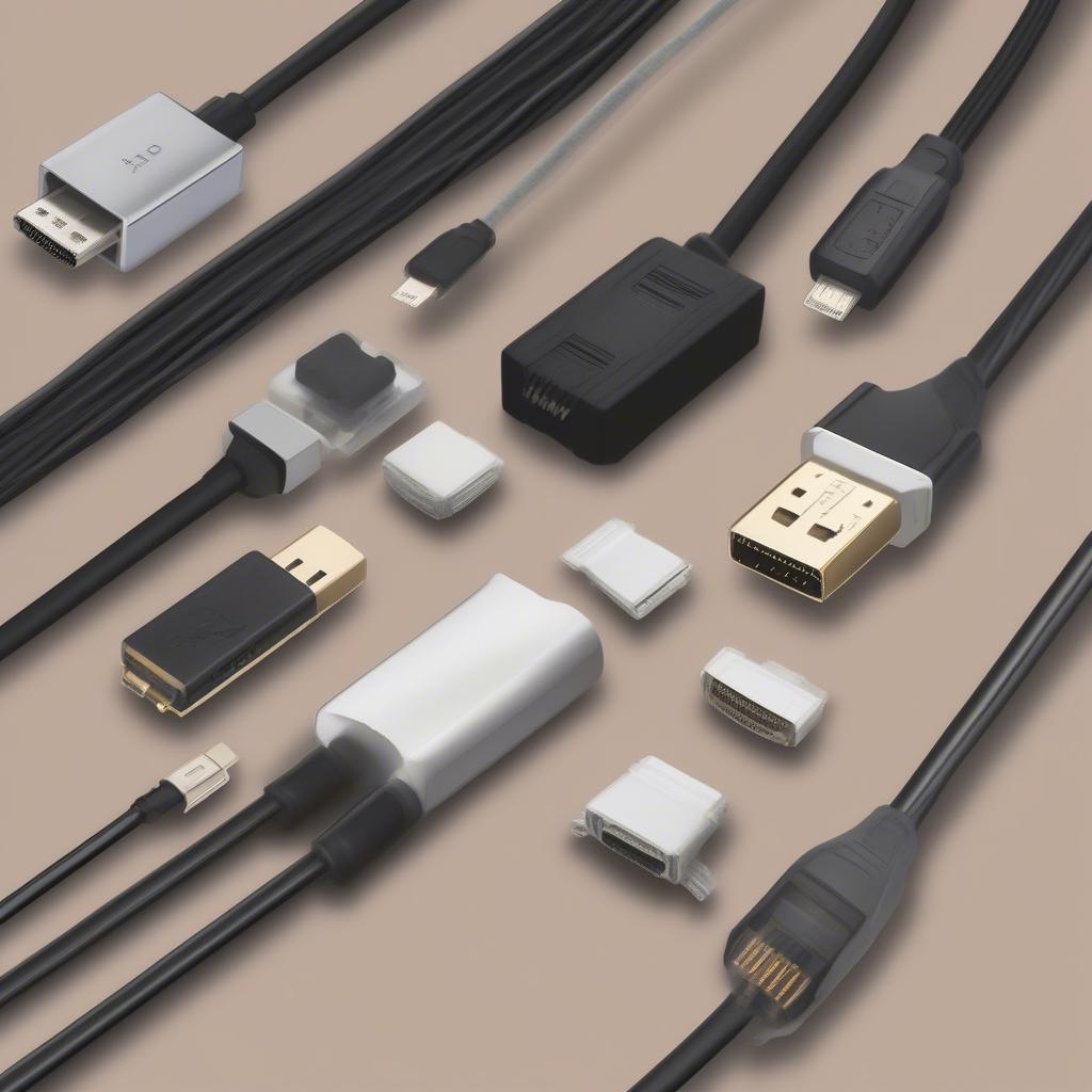 Các loại dây cáp USB, HDMI, VGA thường gặp