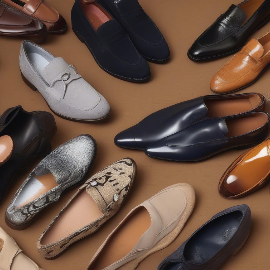 Giày loafer và oxford 2019: Da lộn, họa tiết da động vật, đính kim loại