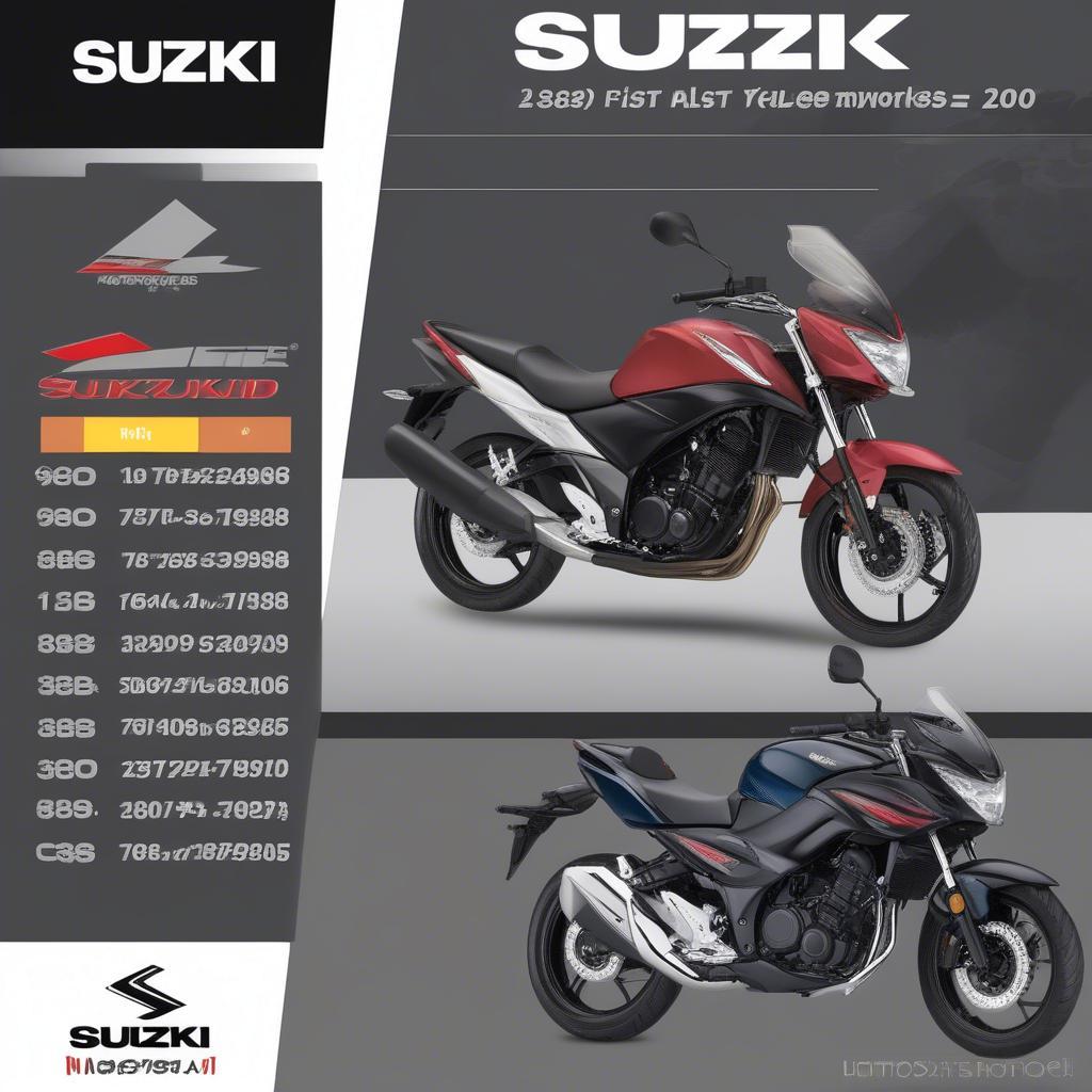 Giá xe máy Suzuki 2023