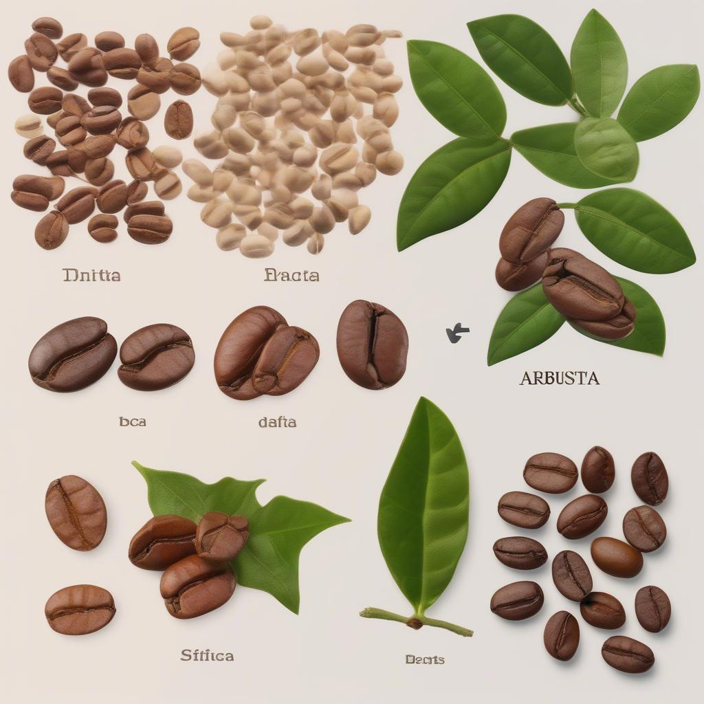 Hạt cà phê Arabica và Robusta