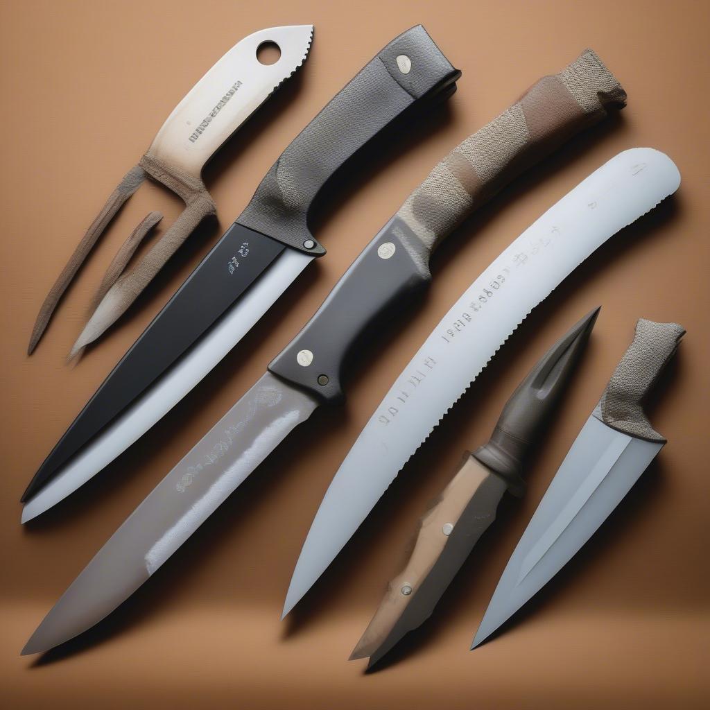 Hình Dáng Lưỡi Dao Bushcraft