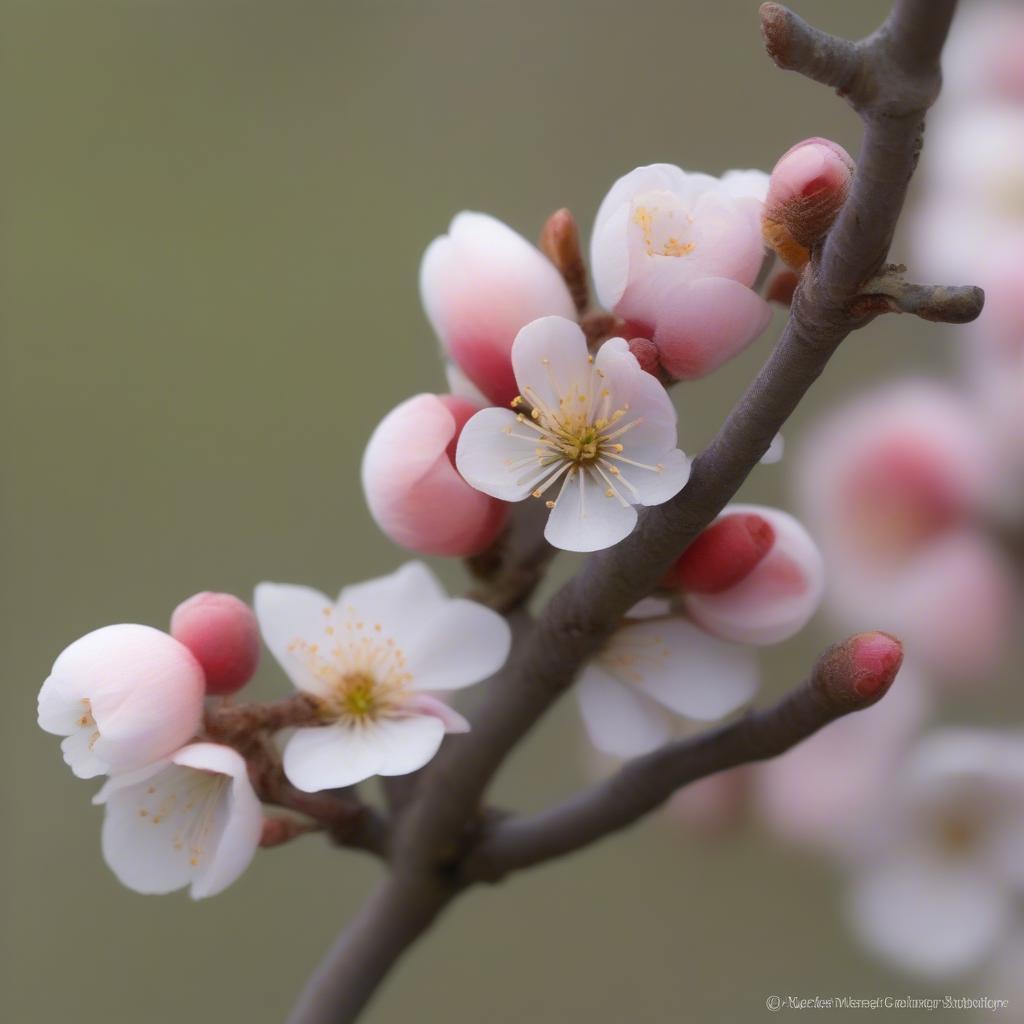 Hình ảnh so sánh hoa mai cánh đơn và cánh kép