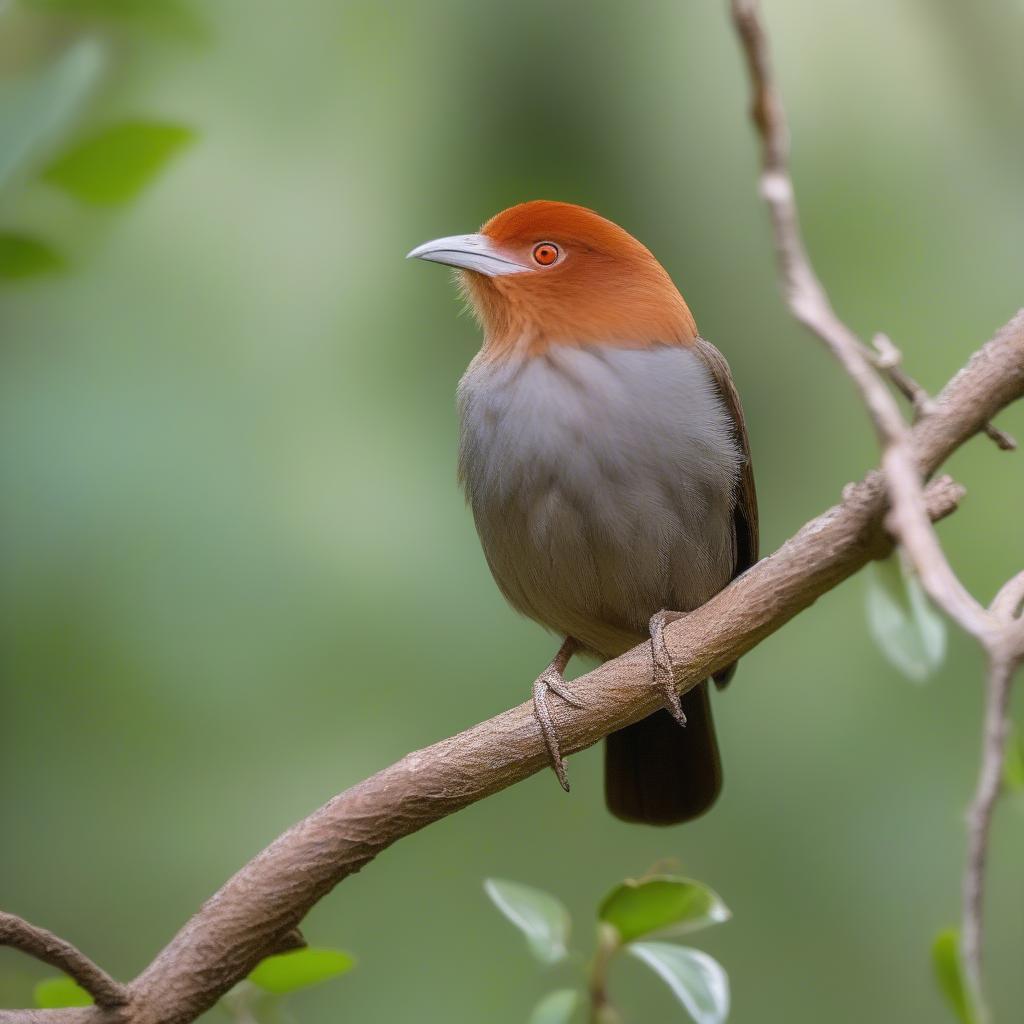 Chim Họa Mi Đầu Đỏ