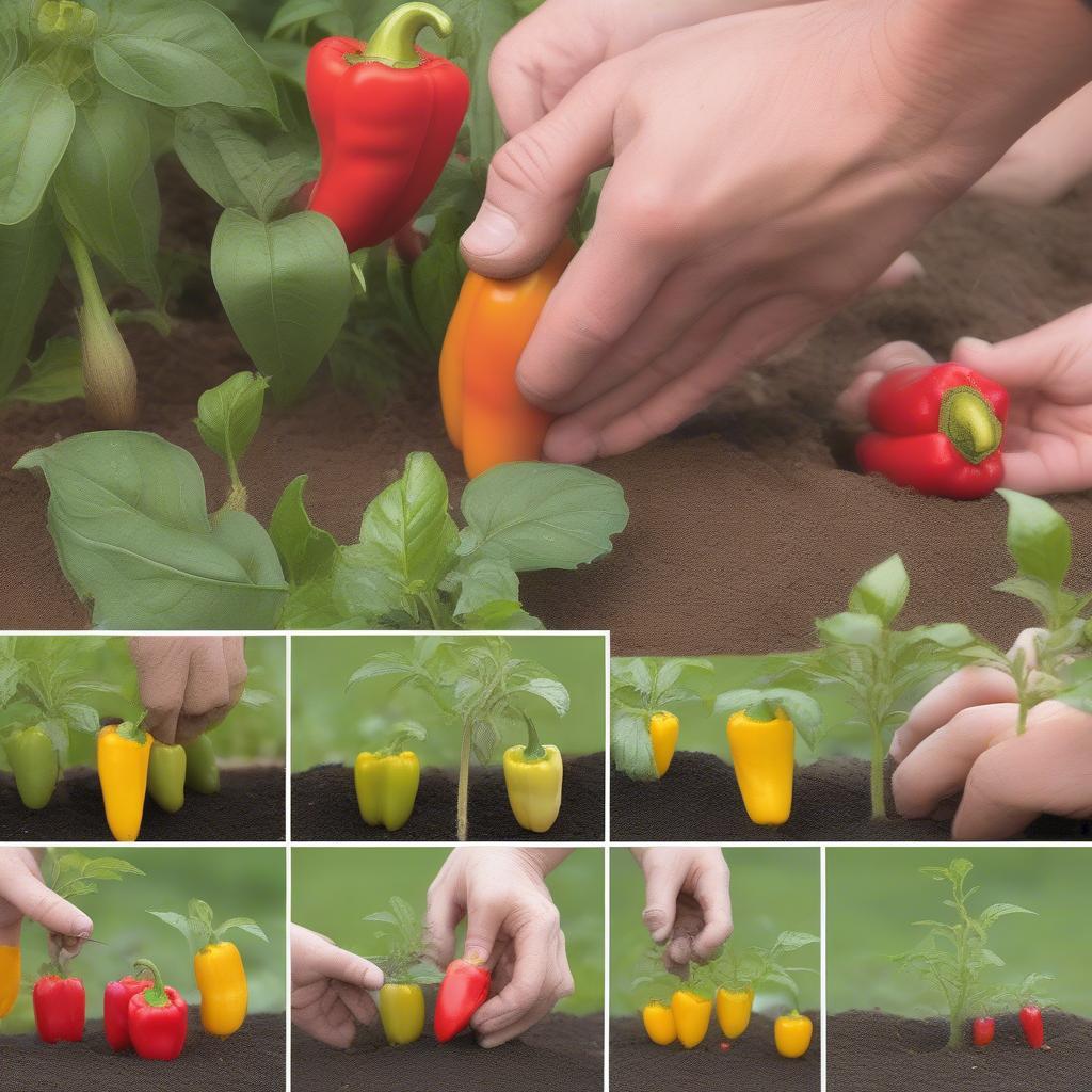 Steps to grow sweet peppers at home.