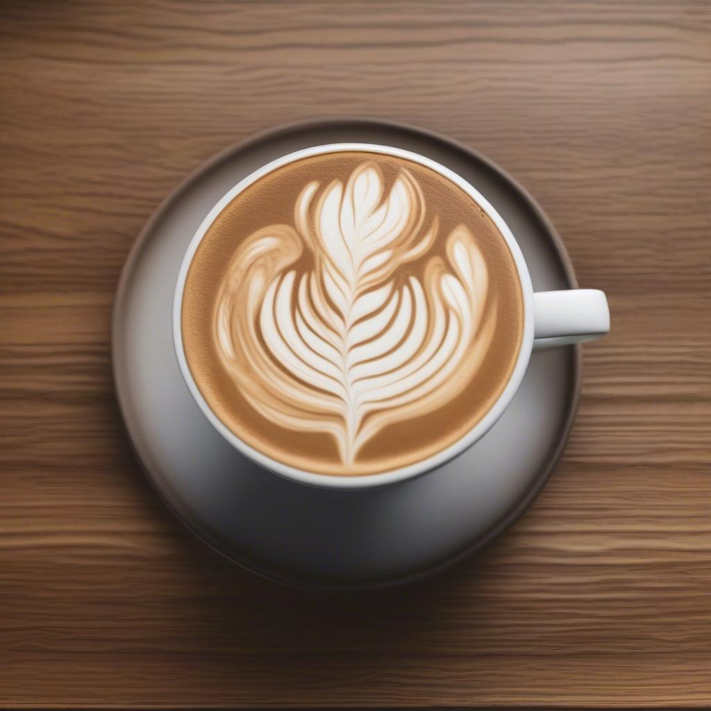 Nghệ thuật Latte Art trên ly cà phê