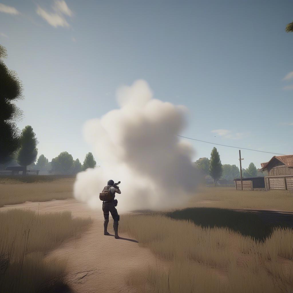 Lựu đạn khói smoke grenade PUBG