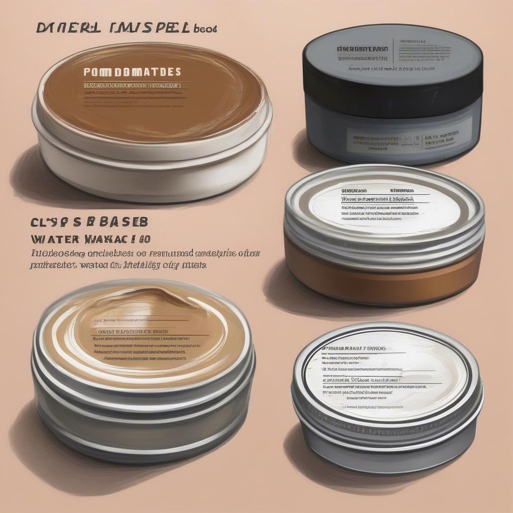 Phân loại các loại pomade tốt