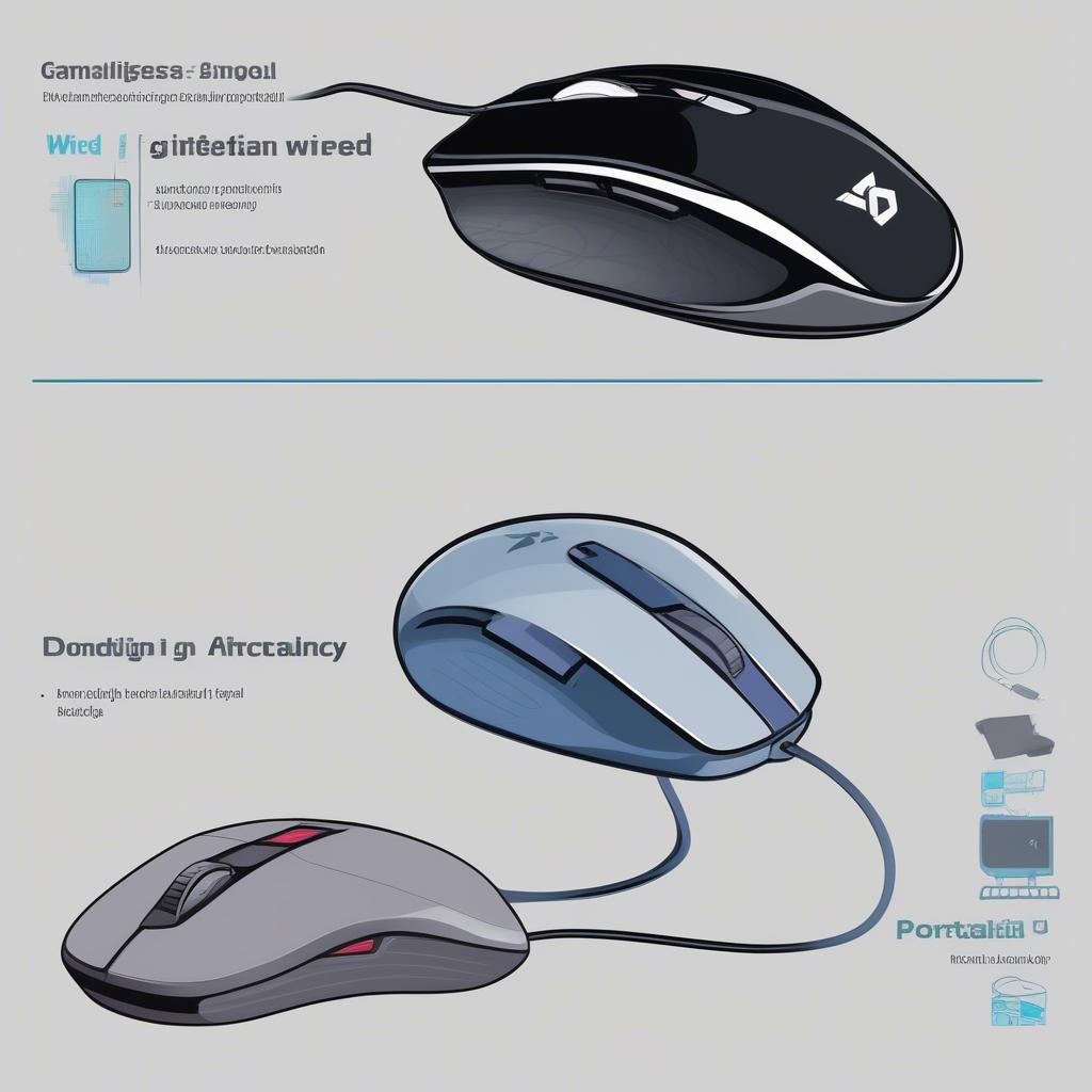 Phân loại gaming mouse theo kết nối: có dây và không dây