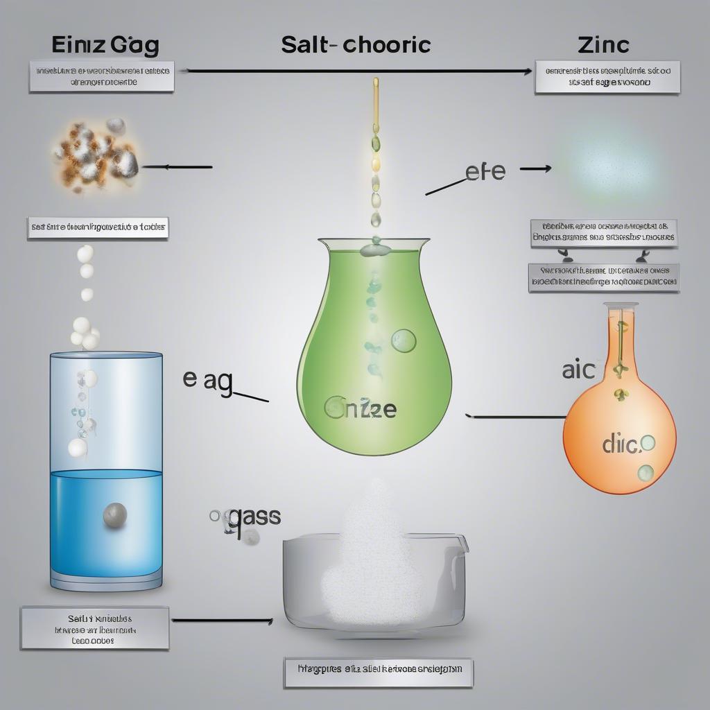 Phản ứng giữa kim loại và gốc axit