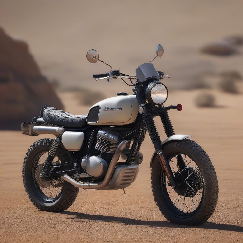 Xe Moto Scrambler Cổ Điển